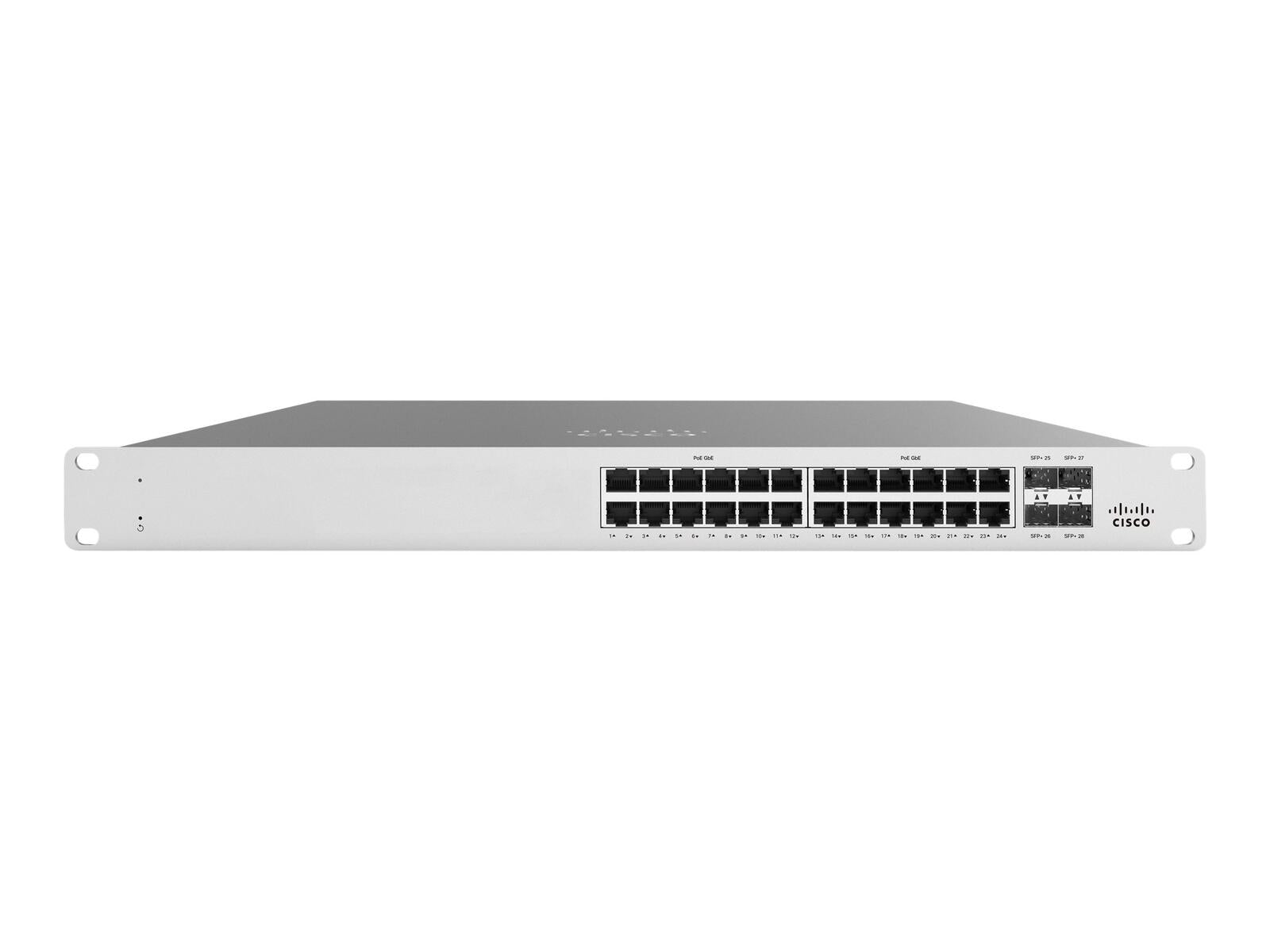 Cisco Switch Meraki MS125 28-Port 1/10GbE 370W PoE managed