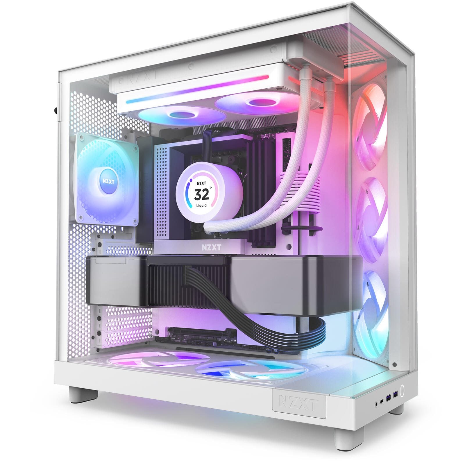 NZXT F240 RGB Core - Gehäuselüfter, Weiß