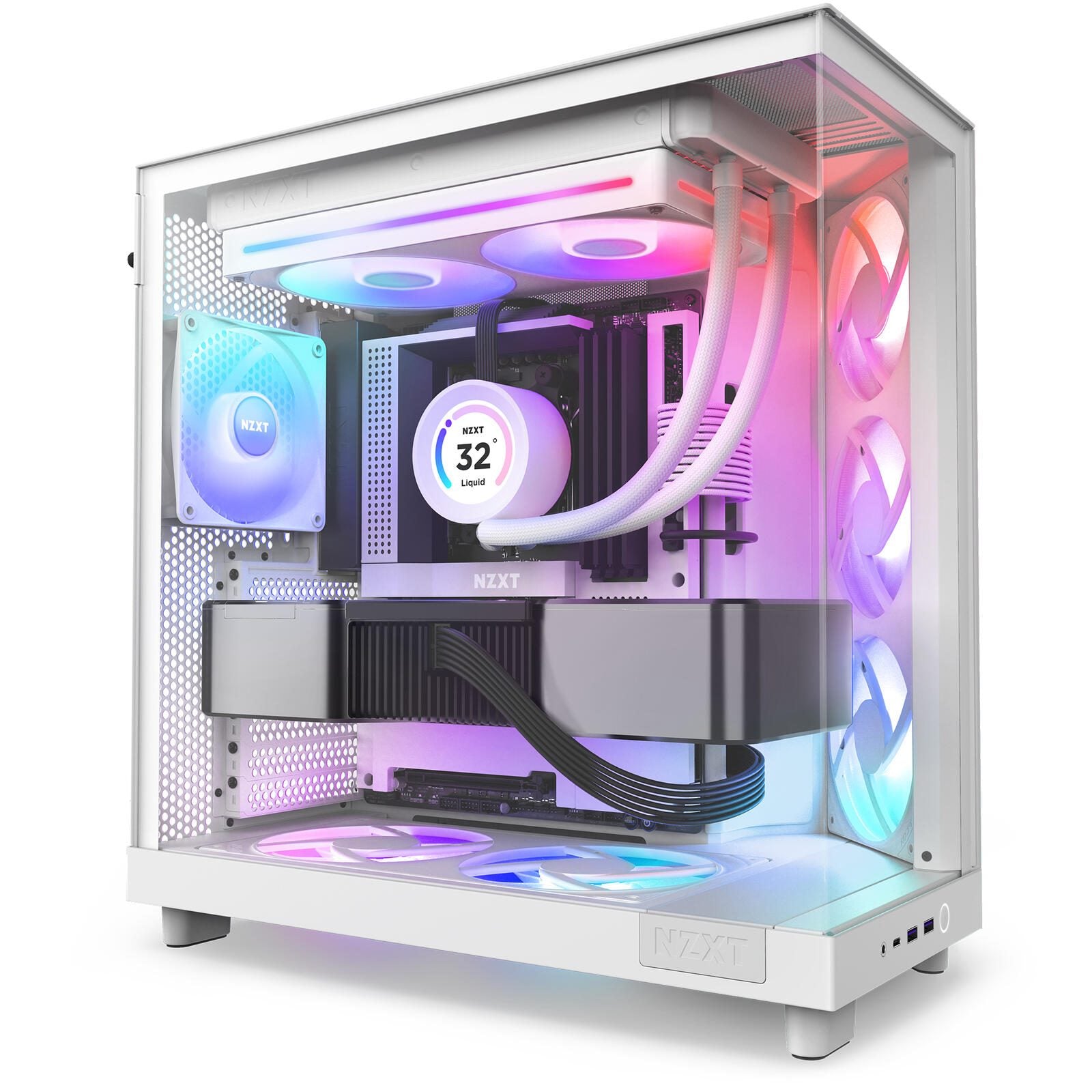NZXT F280 RGB Core - Gehäuselüfter, Weiß