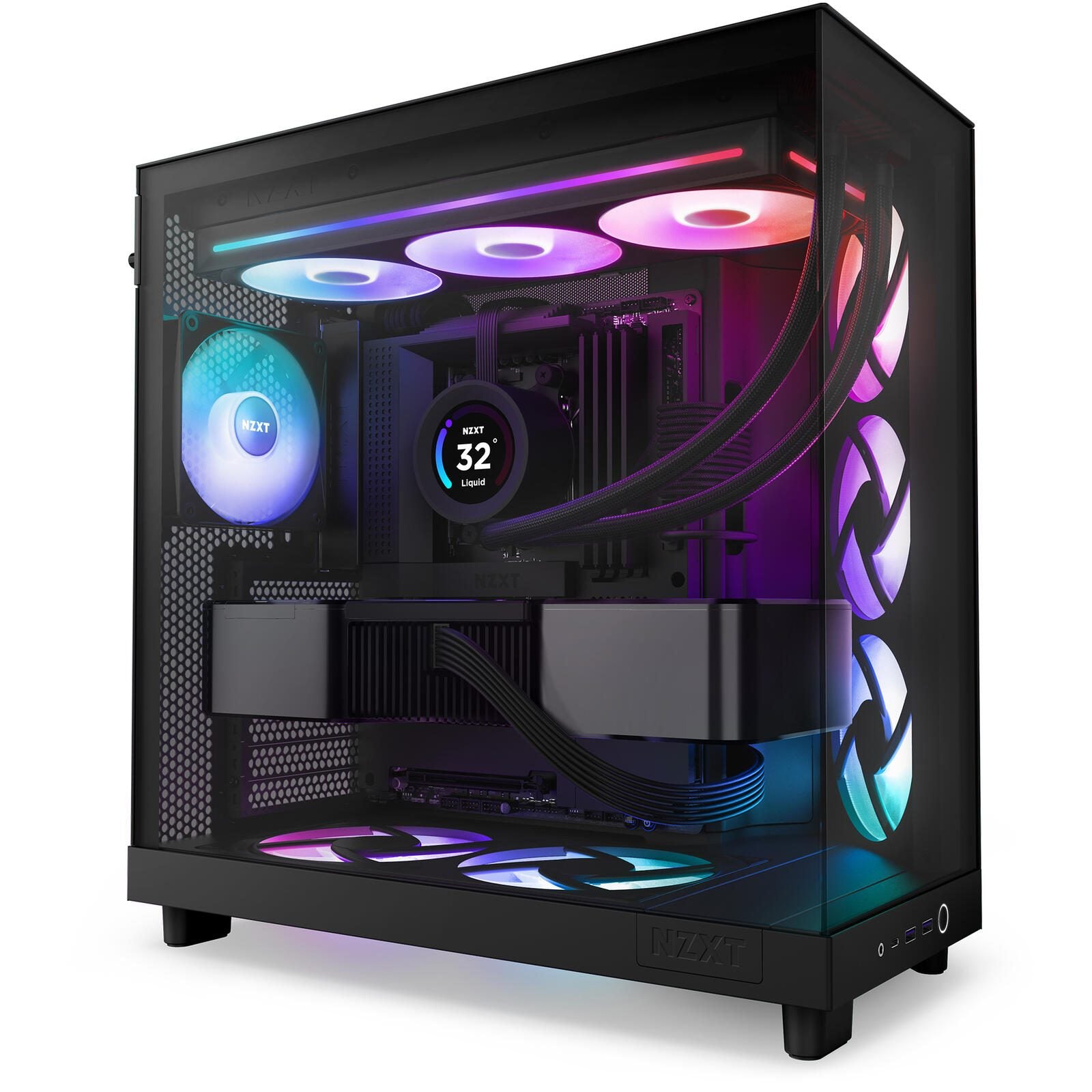 NZXT F360 RGB Core - Gehäuselüfter, Schwarz