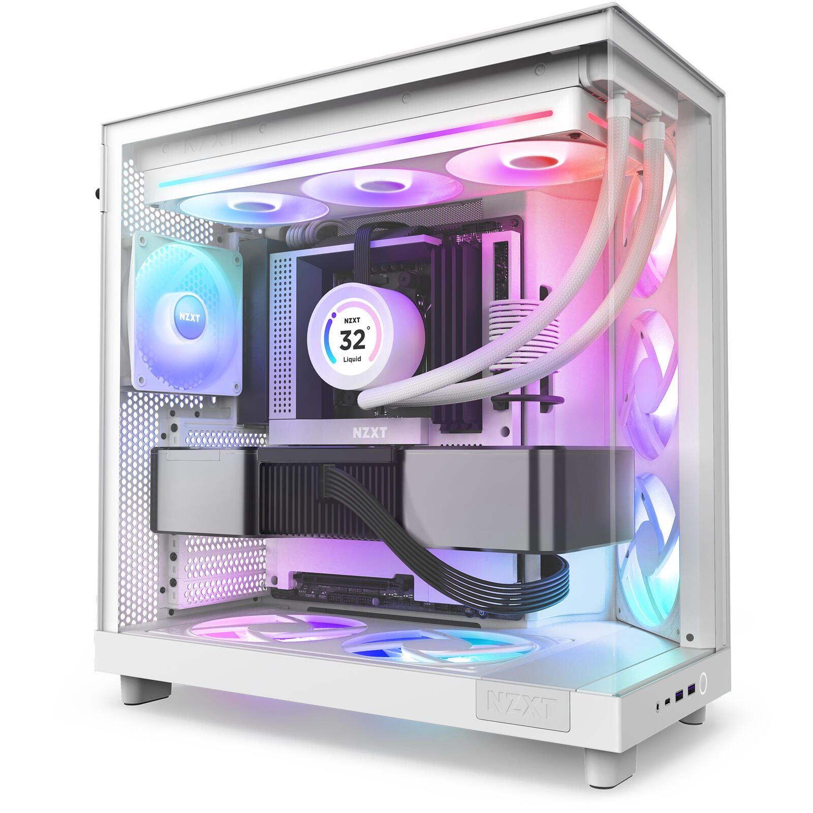 NZXT F360 RGB Core - Gehäuselüfter, Weiß