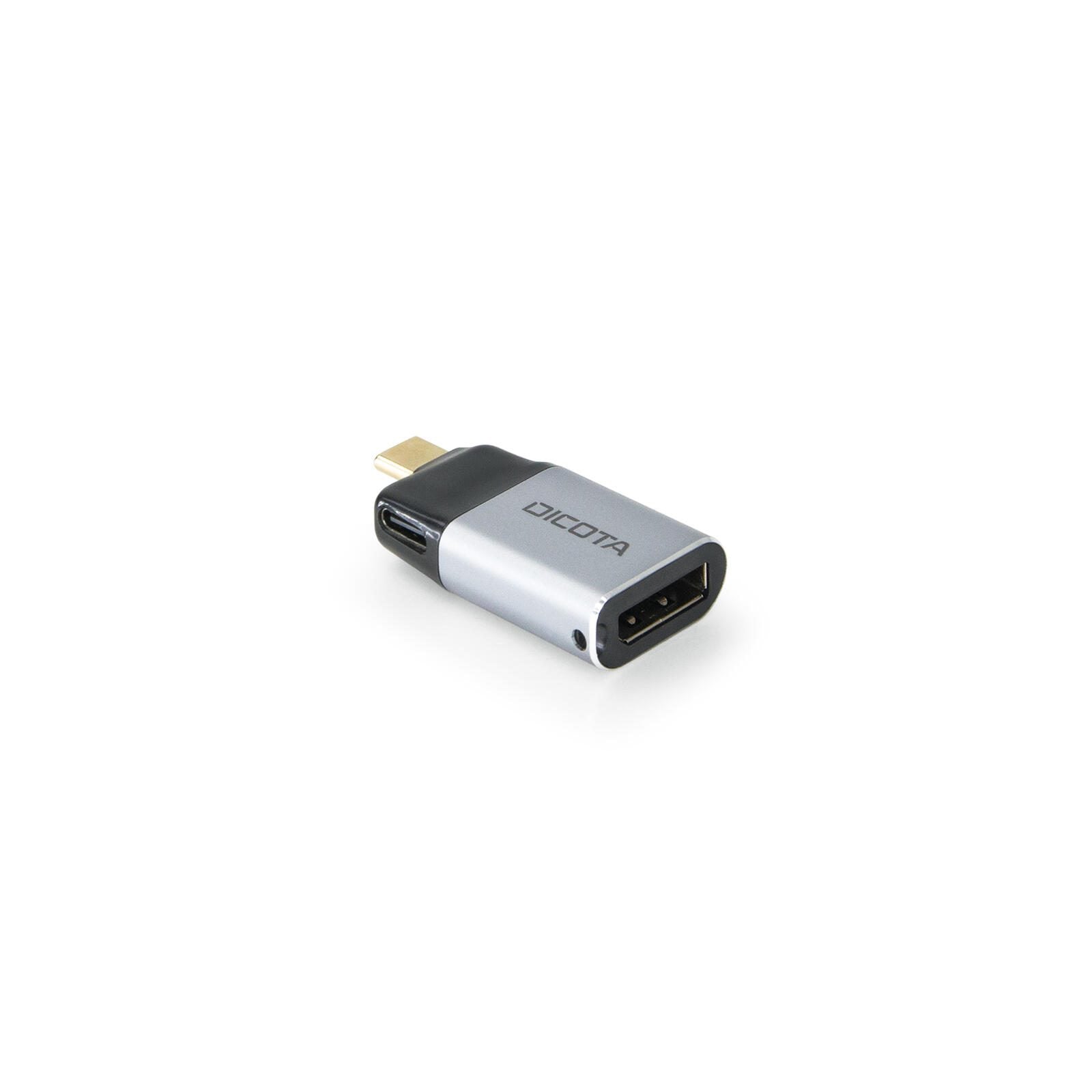 DICOTA Mini-Adapter USB-C zu DisplayPort mit Power Delivery