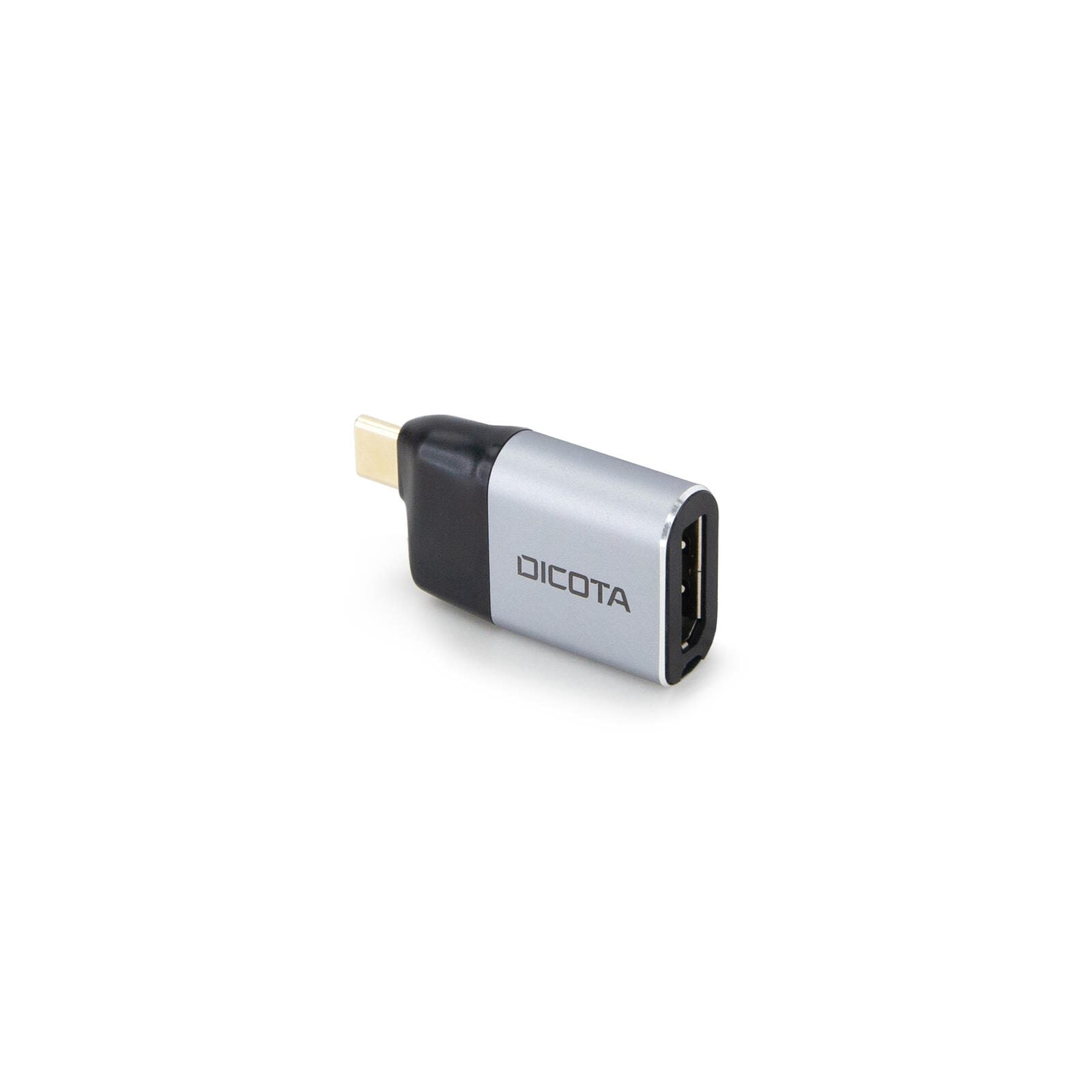 DICOTA Mini-Adapter USB-C zu DisplayPort mit Power Delivery