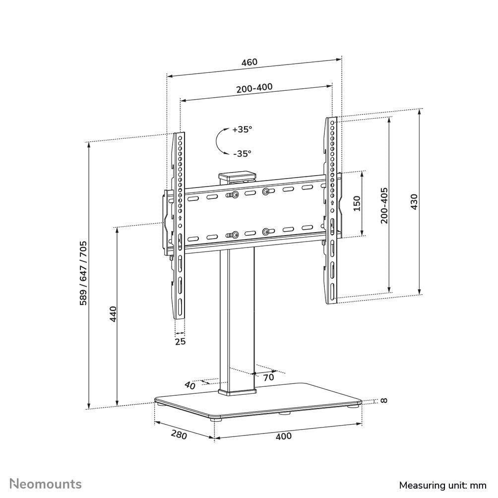 Neomounts TV-Tischständer DS45-430BL14