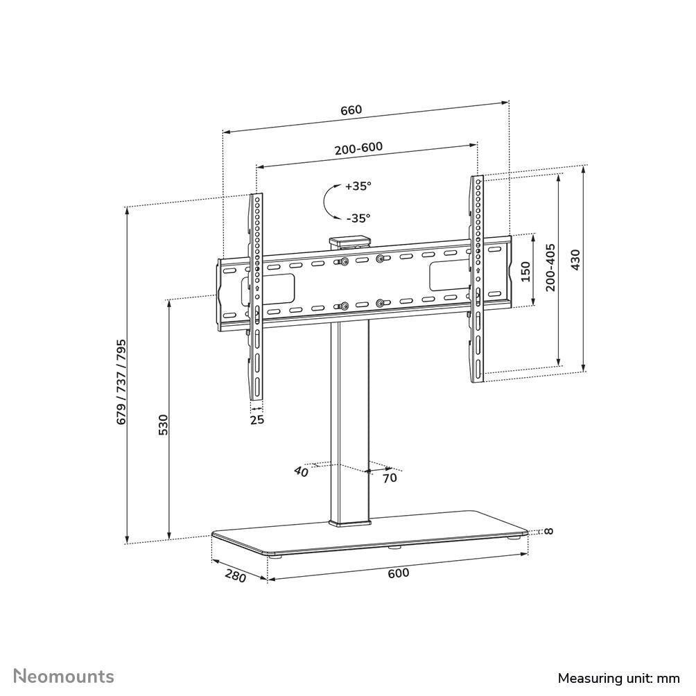 Neomounts TV-Tischständer DS45-430BL16