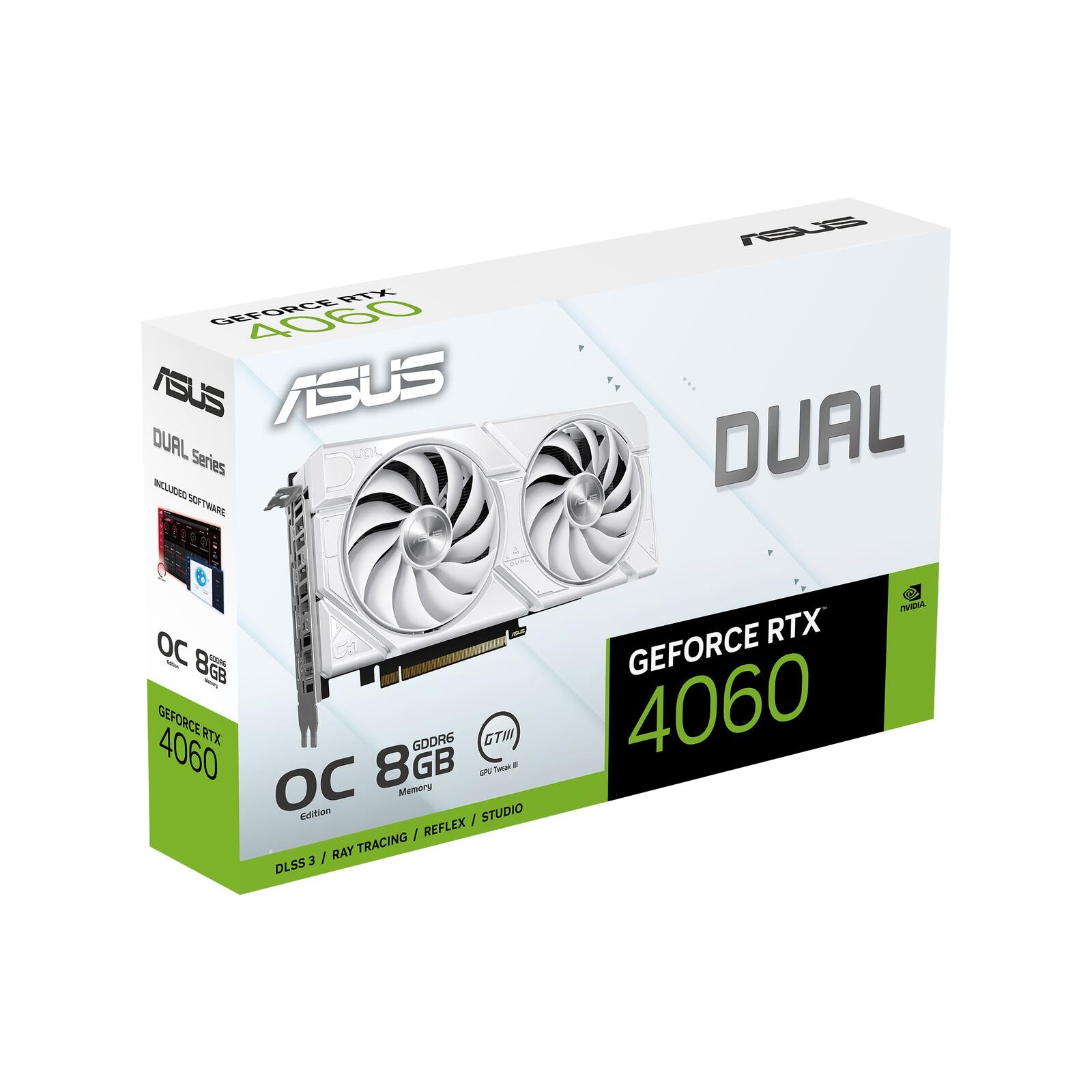 ASUS Dual GeForce RTX 4060 EVO White OC Edition 8GB GDDR6
