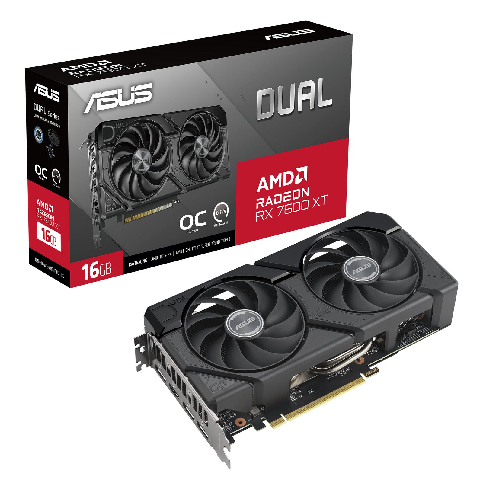 ASUS Dual Radeon RX 7600 XT OC Edition