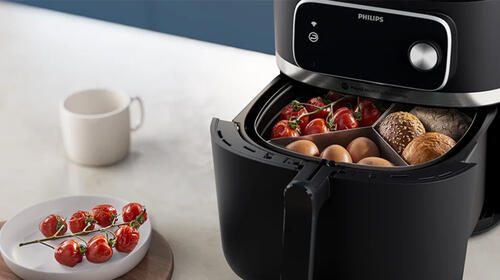 Philips 3-teiliger Lebensmitteltrenner HD9916/00 für den Airfryer 8,3 l