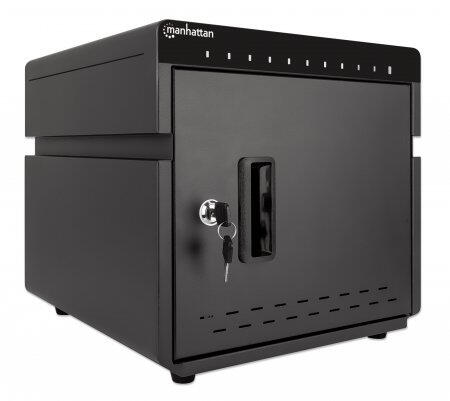 Manhattan 10-Port USB-C Desktop Ladeschrank 180 W, schwarz
