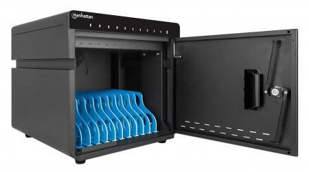 Manhattan 10-Port USB-C Desktop Ladeschrank 180 W, schwarz