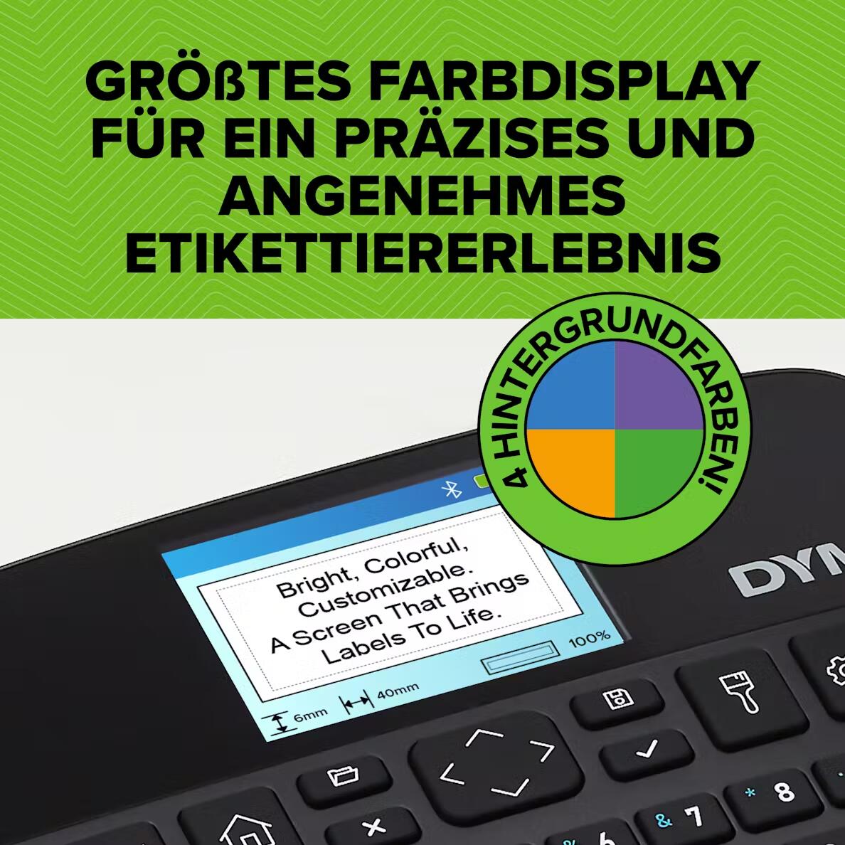 DYMO® LabelManager™ 640 CB, Beschriftungsgerät, QWZ-Tastatur