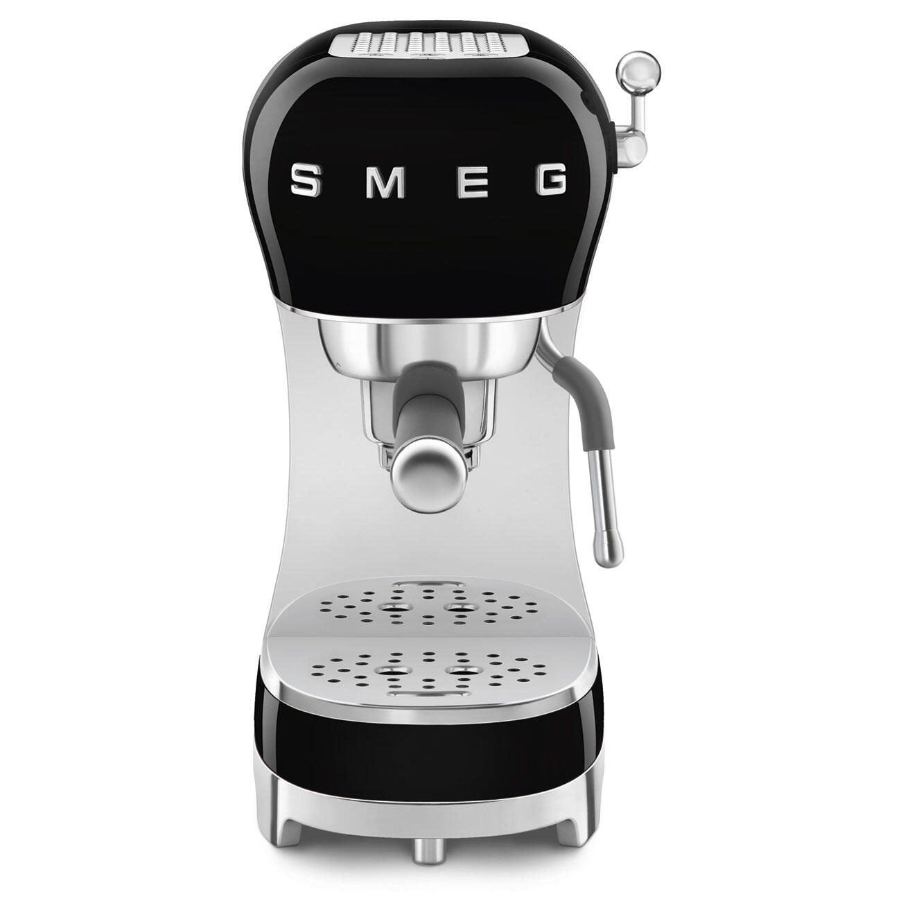 SMEG Espresso-Kaffeemaschine 50's Style ECF02BLEU, schwarz