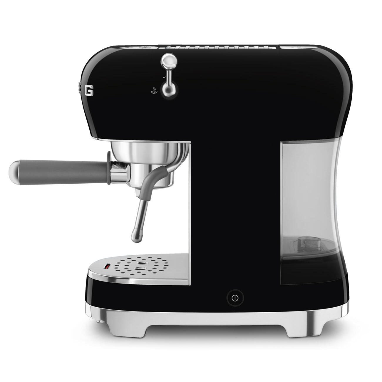 SMEG Espresso-Kaffeemaschine 50's Style ECF02BLEU, schwarz