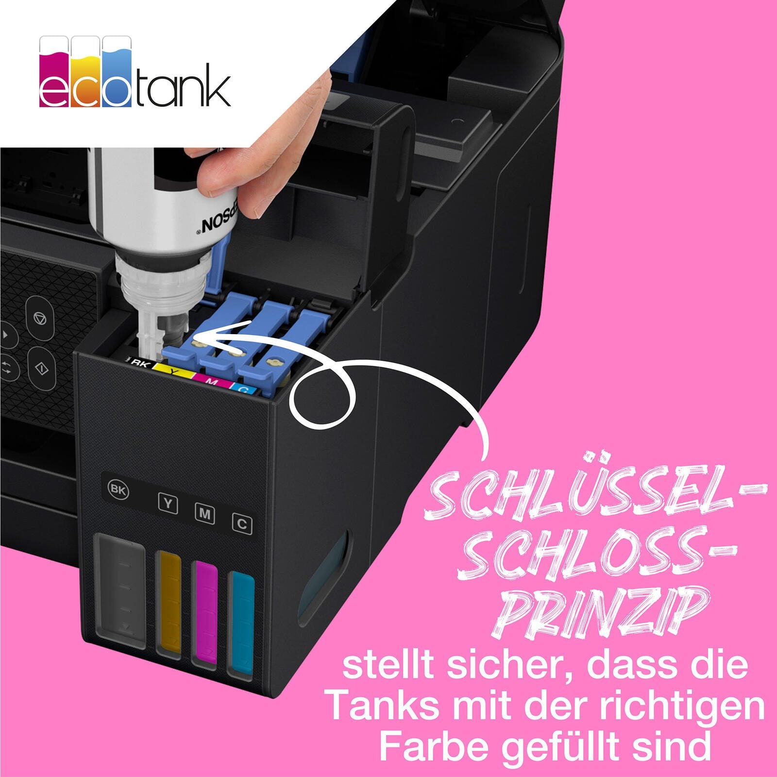 Epson Original EcoTank 102 Nachfülltinte - 4er Multipack