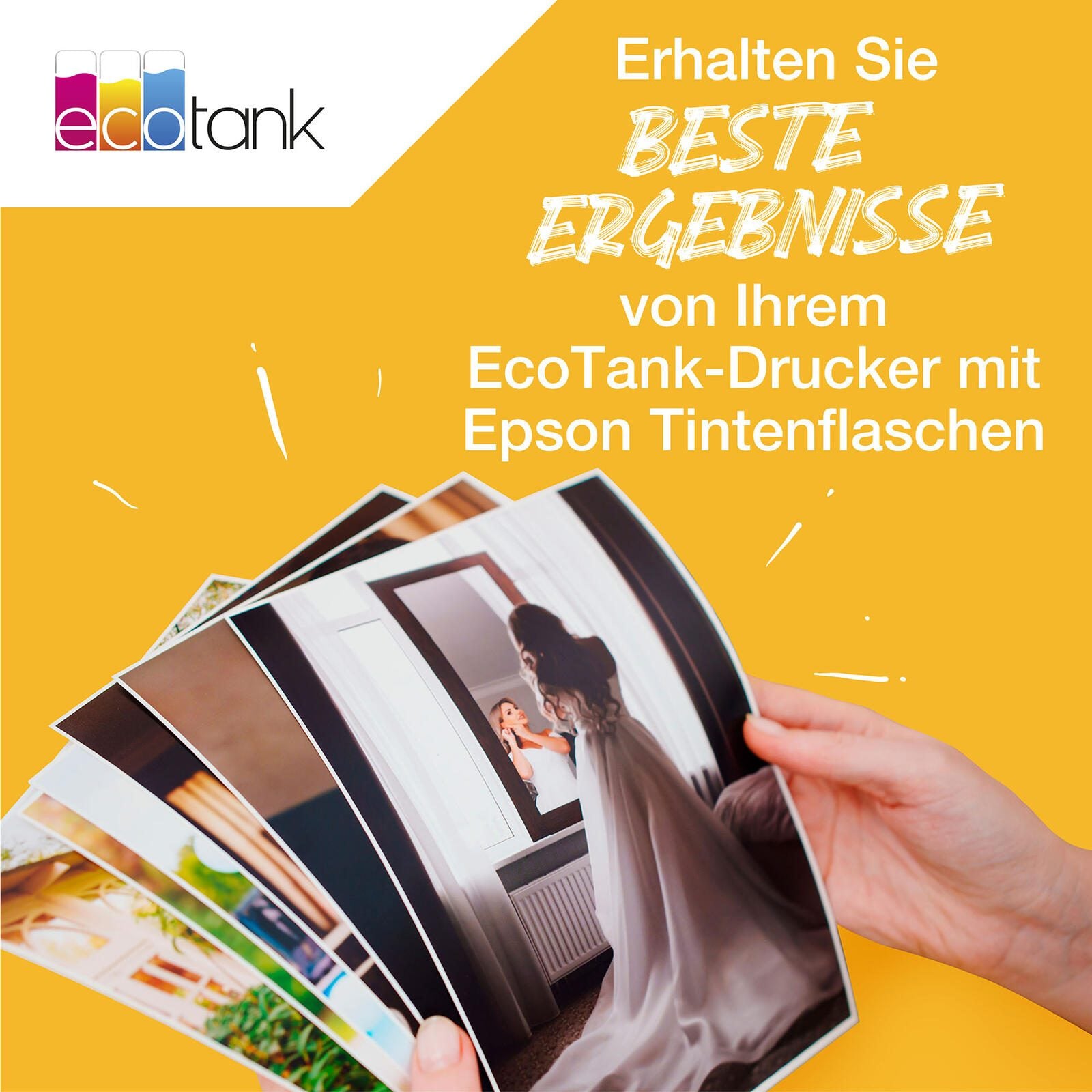 Epson Original EcoTank 664 Nachfülltinte - 4er Multipack schwarz, cyan, magenta, gelb