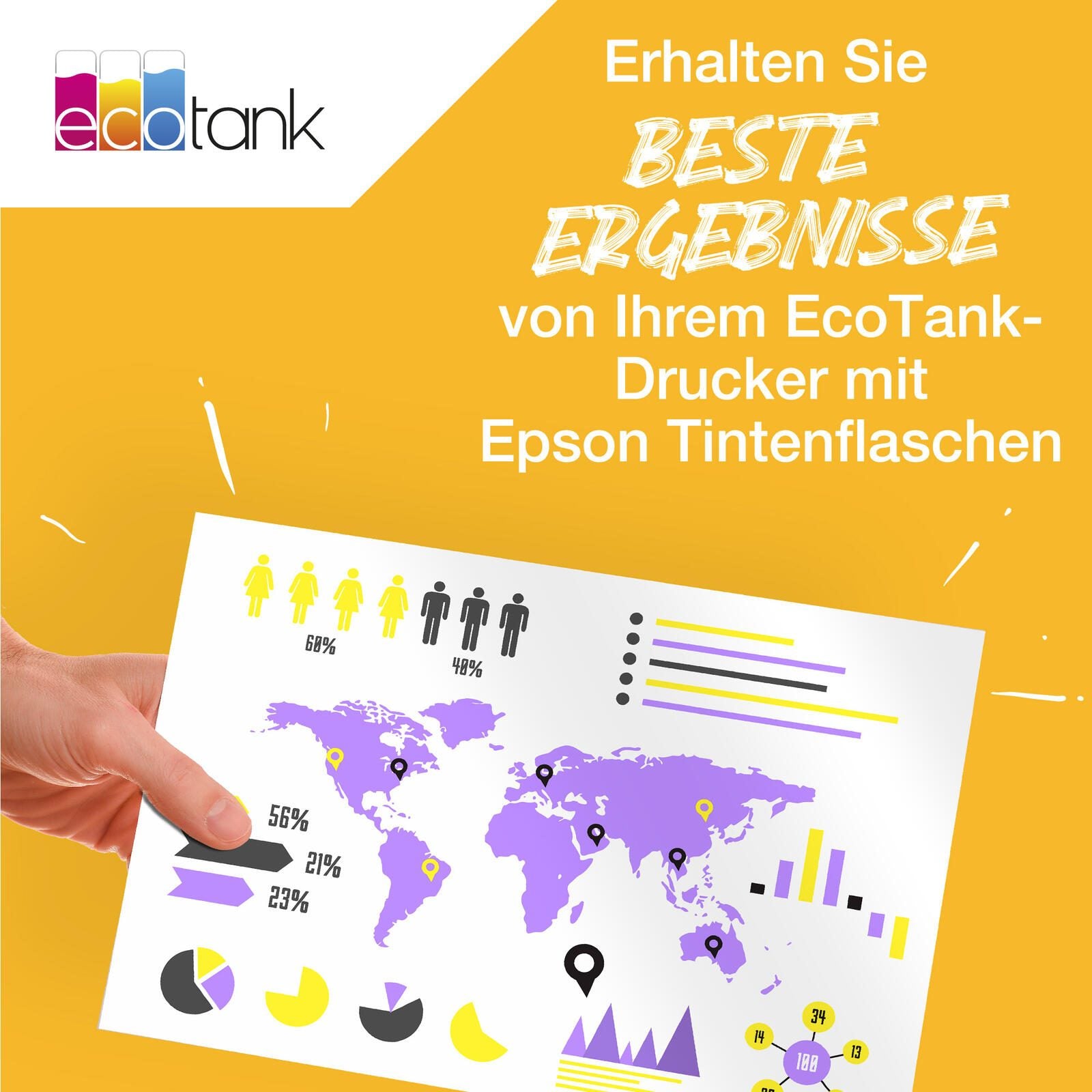 Epson Original EcoTank 113 Nachfülltinte - 4er Multipack