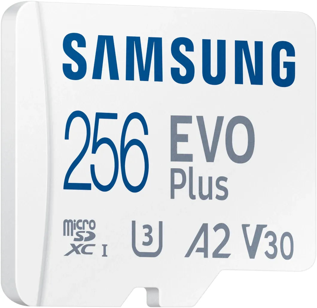 Samsung EVO Plus microSD-Speicherkarte (2024) (inkl. SD Adapter) - 256 GB