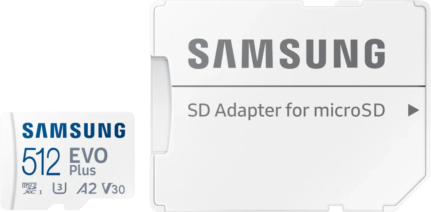 Samsung EVO Plus microSD-Speicherkarte (2024) (inkl. SD Adapter) - 512 GB