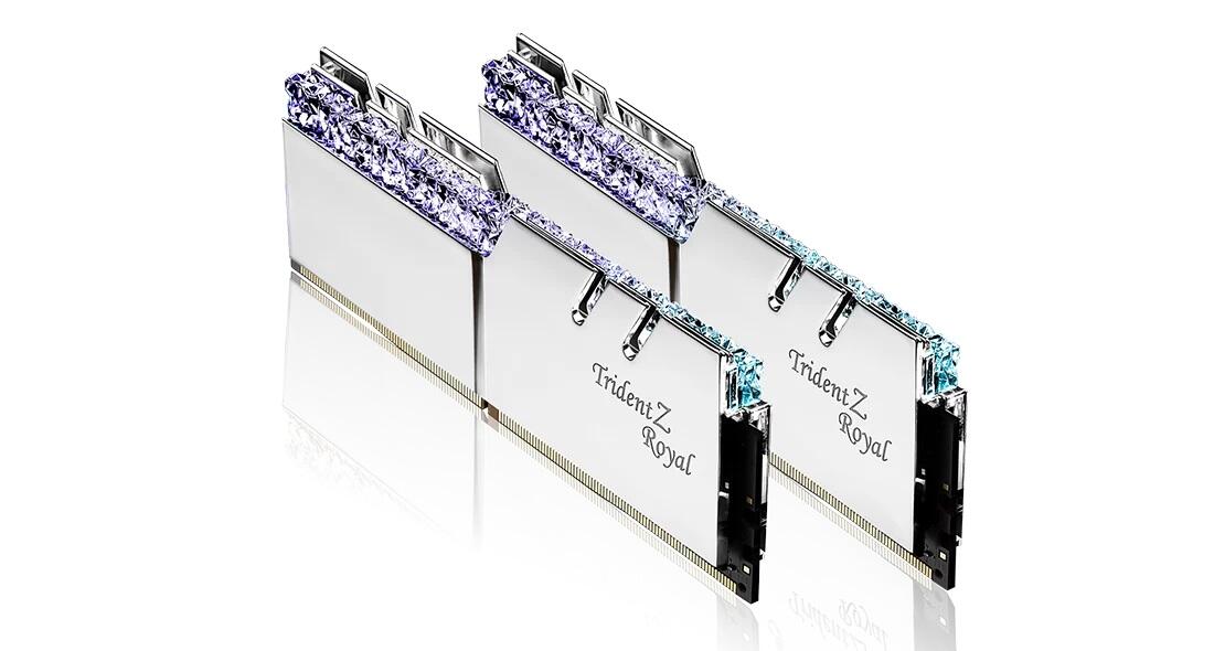 G.Skill Trident Z Royal Intel 32GB (2x 16GB) Kit DDR4 3600 MHz silber