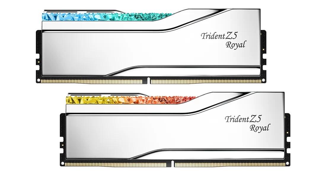 G.Skill RAM Trident Z5 Royal Intel 32GB (2x 16GB) Kit DDR5 6800 MHz UDIMM silber