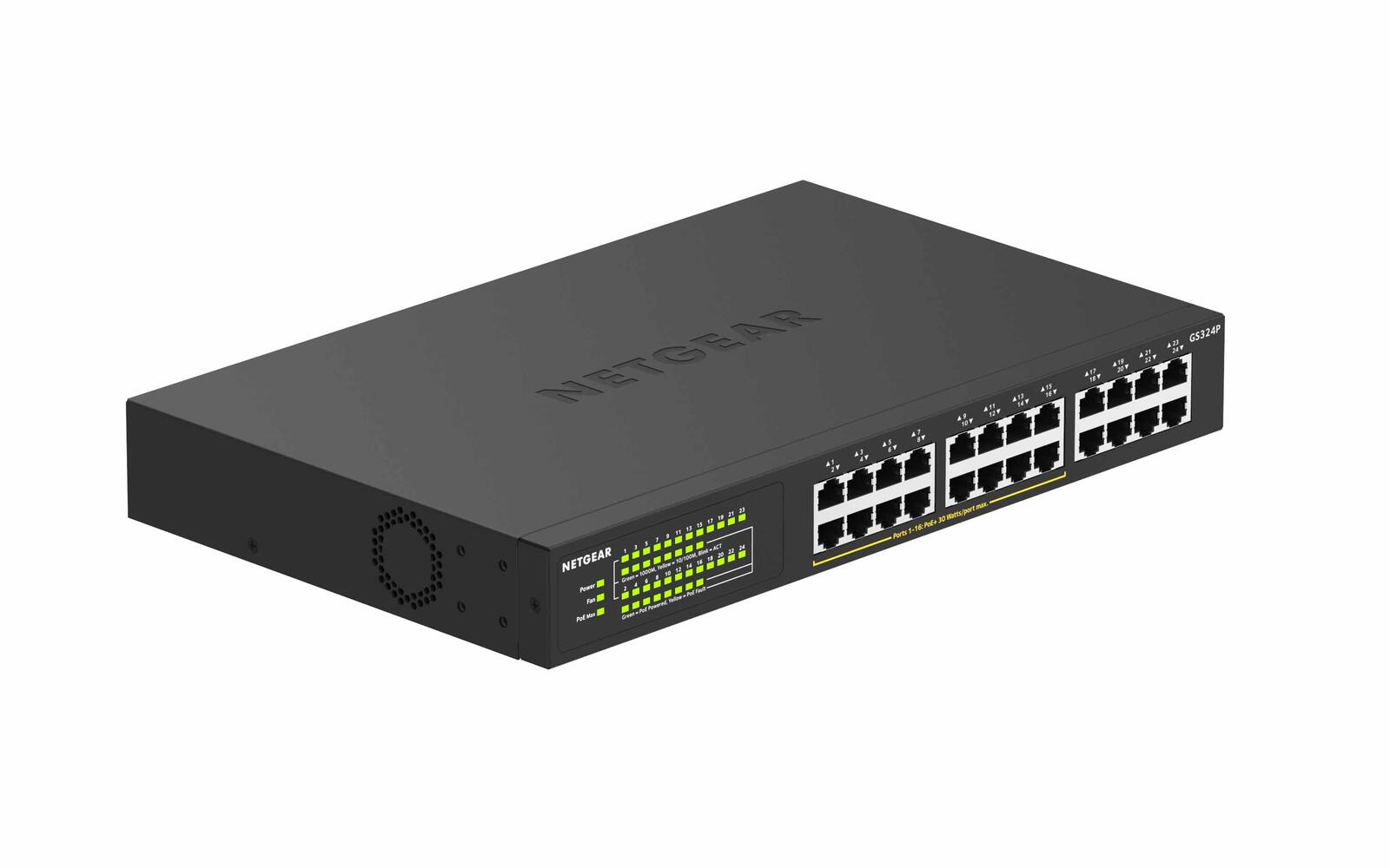 Netgear GS324P-100EUS Unmanageder PoE+ Essentials-Switch