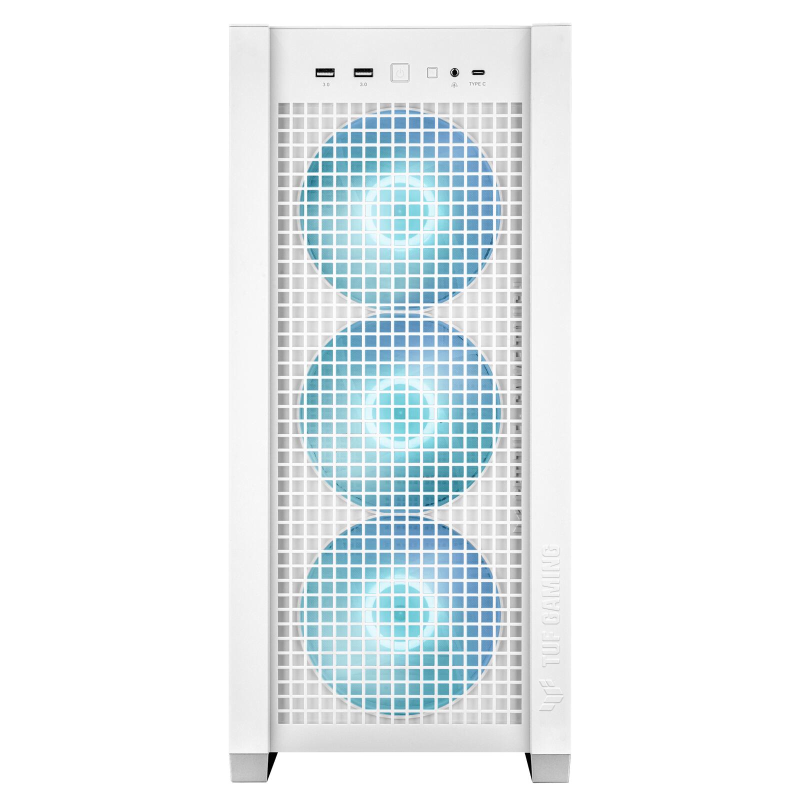ASUS TUF Gaming GT302 ARGB Mid-Tower-ATX-Gehäuse, weiß