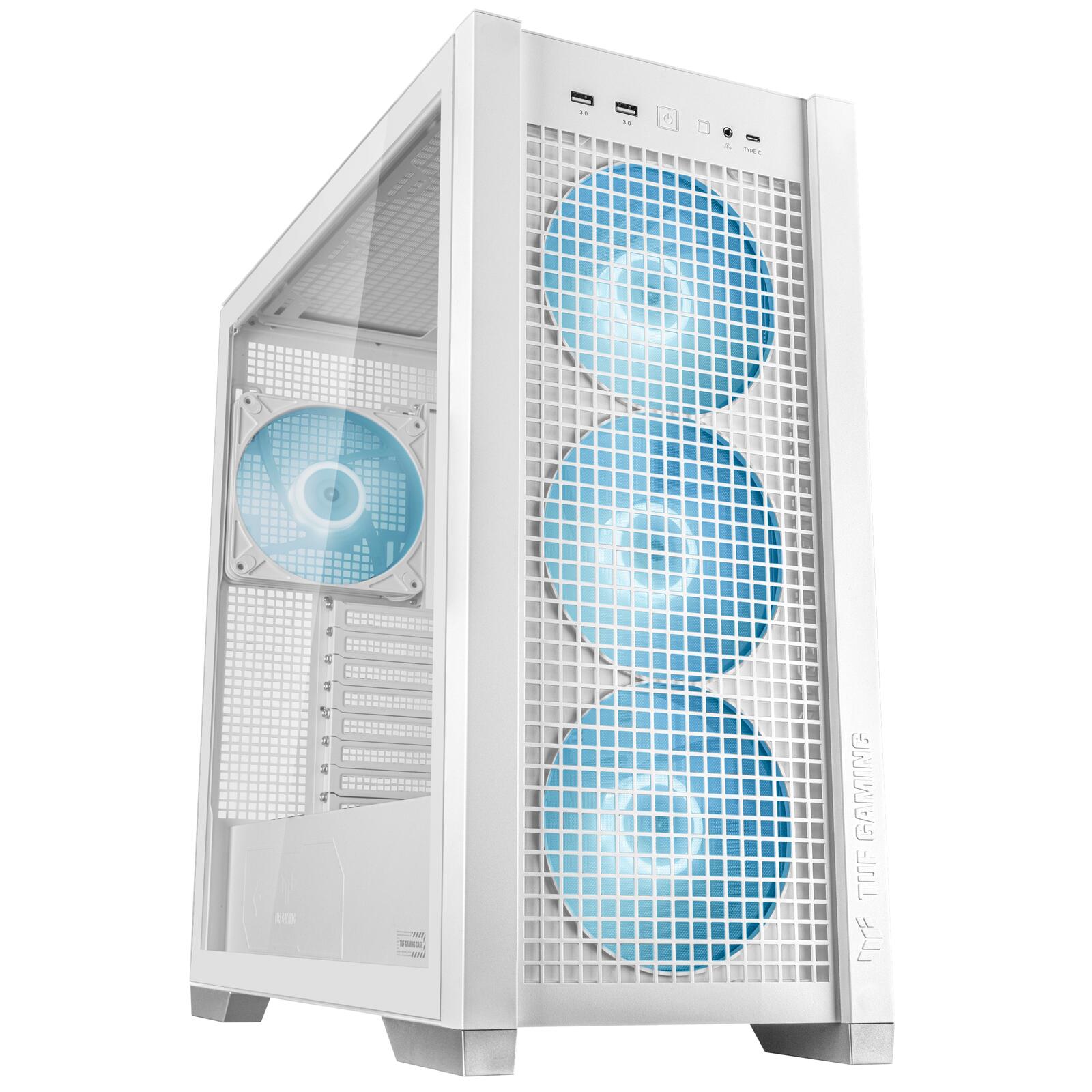 ASUS TUF Gaming GT302 ARGB Mid-Tower-ATX-Gehäuse, weiß