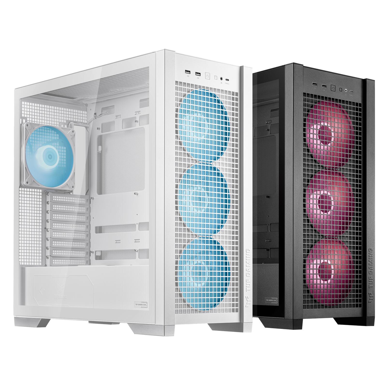 ASUS TUF Gaming GT302 ARGB Mid-Tower-ATX-Gehäuse, weiß