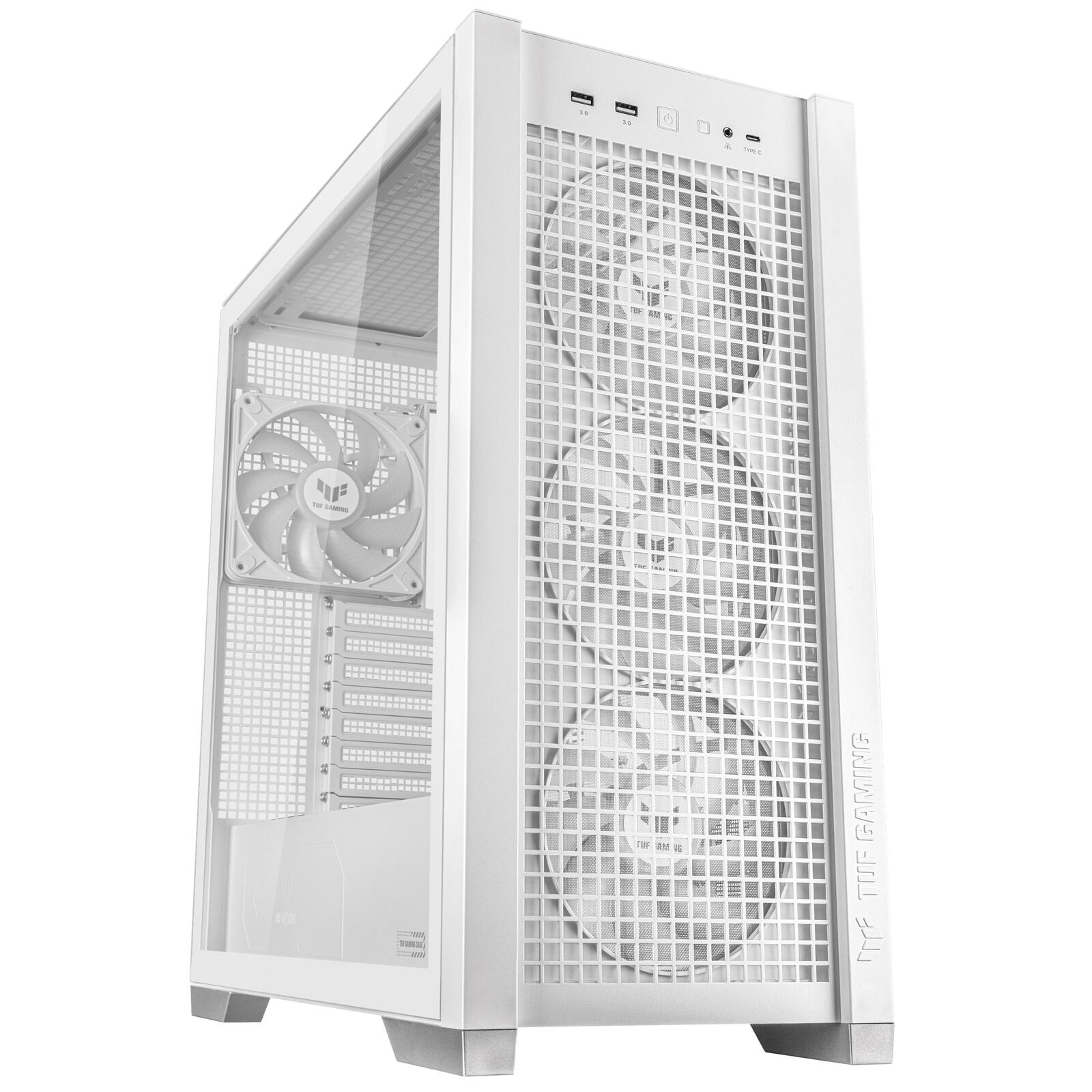 ASUS TUF Gaming GT302 ARGB Mid-Tower-ATX-Gehäuse, weiß