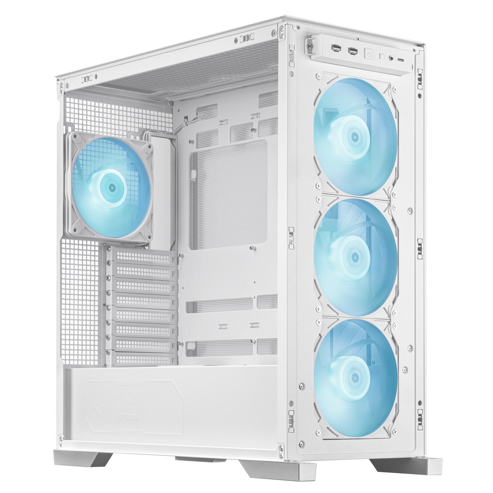 ASUS TUF Gaming GT302 ARGB Mid-Tower-ATX-Gehäuse, weiß