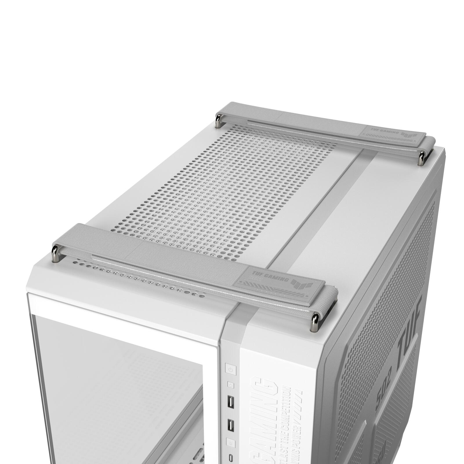 ASUS TUF GAMING GT502 Horizon TG ARGB modulares PC Gehäuse, weiß