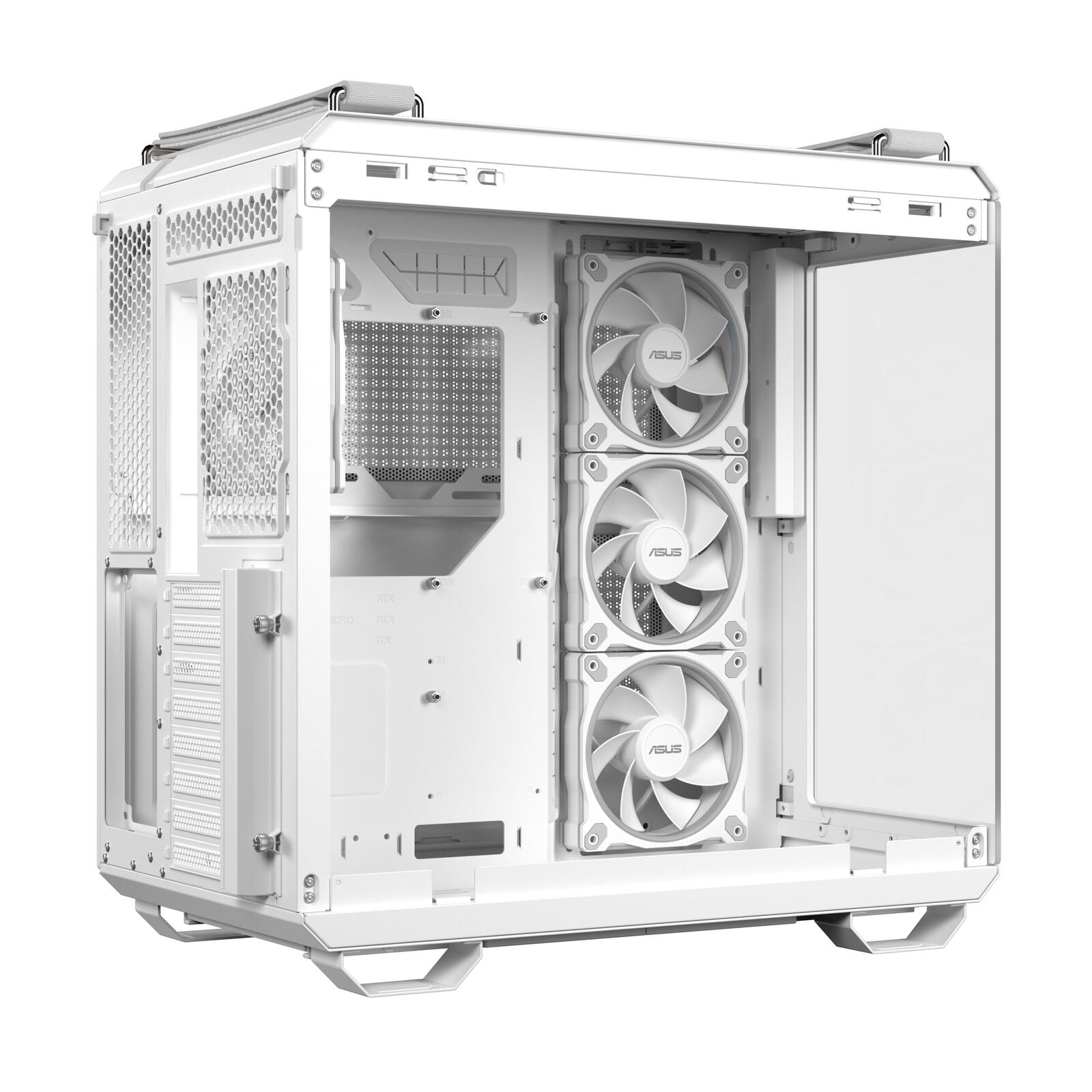 ASUS TUF GAMING GT502 Horizon TG ARGB modulares PC Gehäuse, weiß