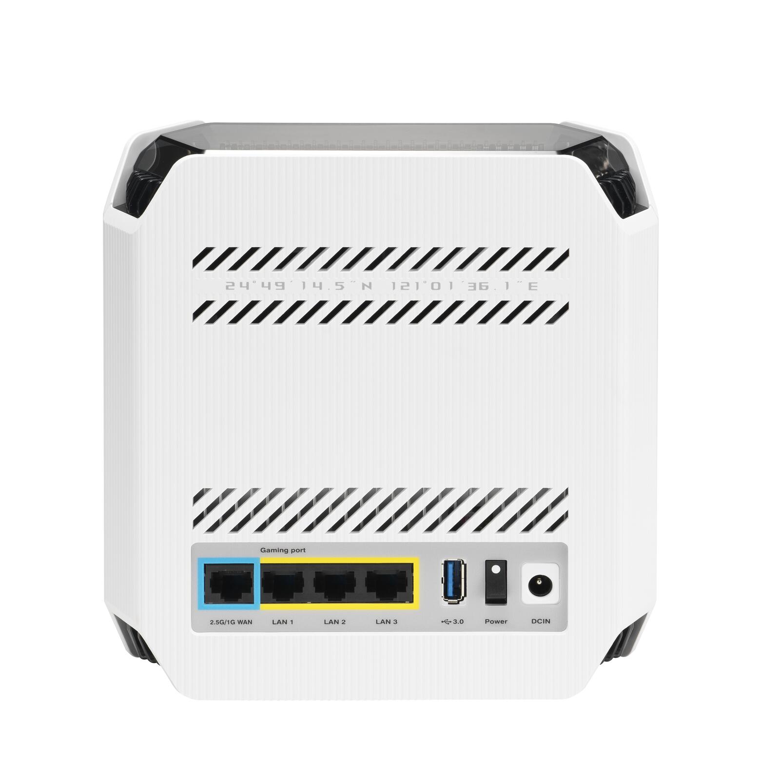 ASUS ROG Rapture GT6 AX10000 1er Pack Tri-Band Gaming Mesh WiFi System kombinierbarer Router (Tethering als 4G und 5G Ro