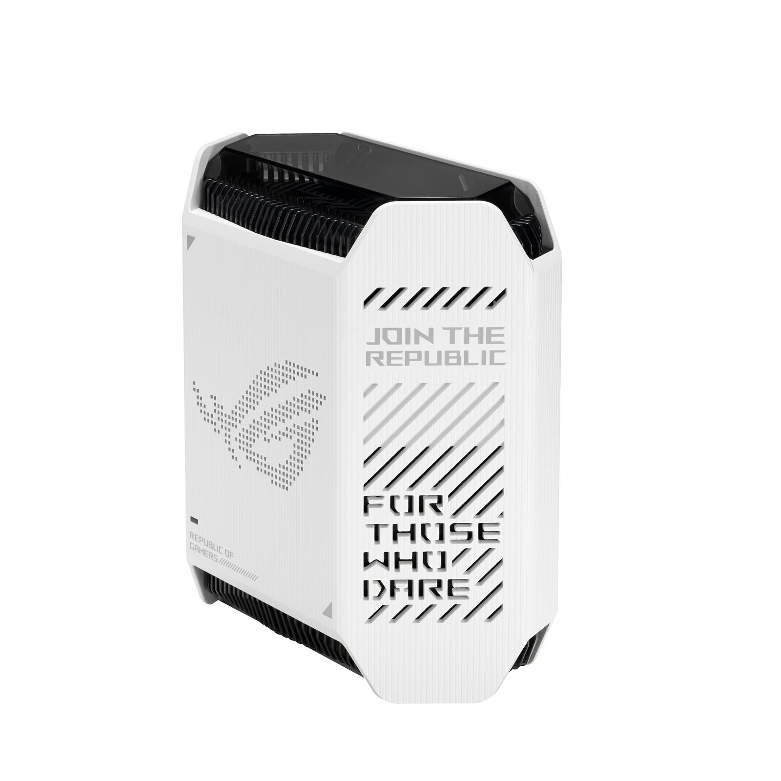 ASUS ROG Rapture GT6 AX10000 1er Pack Tri-Band Gaming Mesh WiFi System kombinierbarer Router (Tethering als 4G und 5G Ro