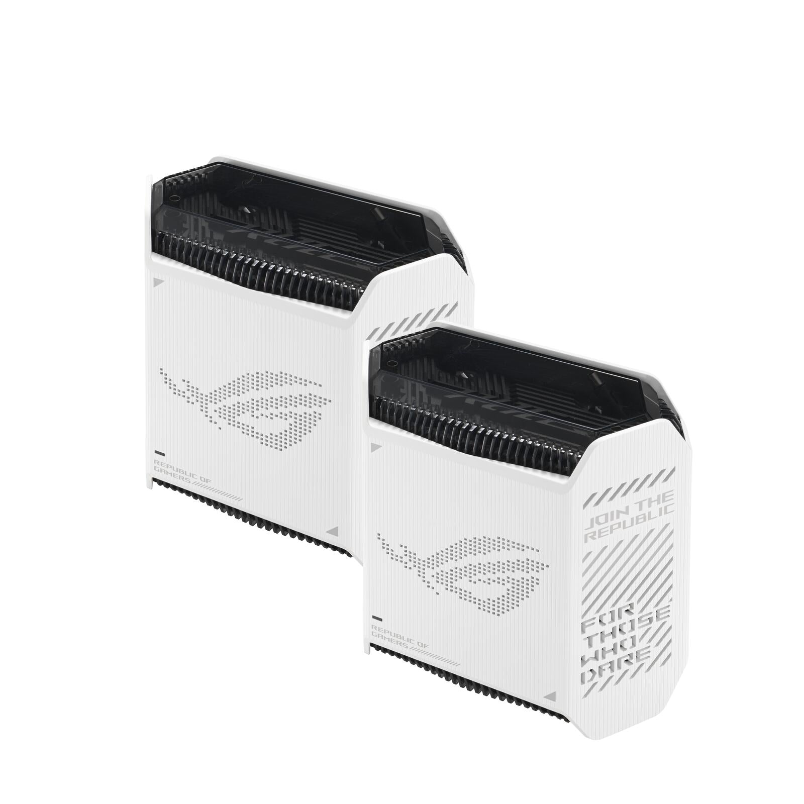ASUS ROG Rapture GT6 AX10000 2er Set Tri-Band Gaming Mesh WiFi System kombinierbarer Router (Tethering als 4G und 5G Rou