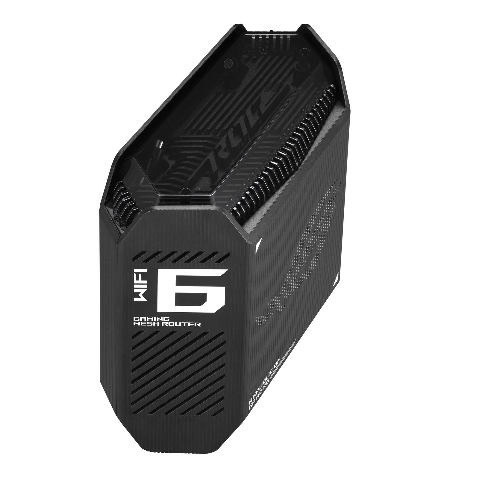 ASUS ROG Rapture GT6 AX10000 1er Pack Tri-Band Gaming Mesh WiFi System kombinierbarer Router (Tethering als 4G und 5G Ro