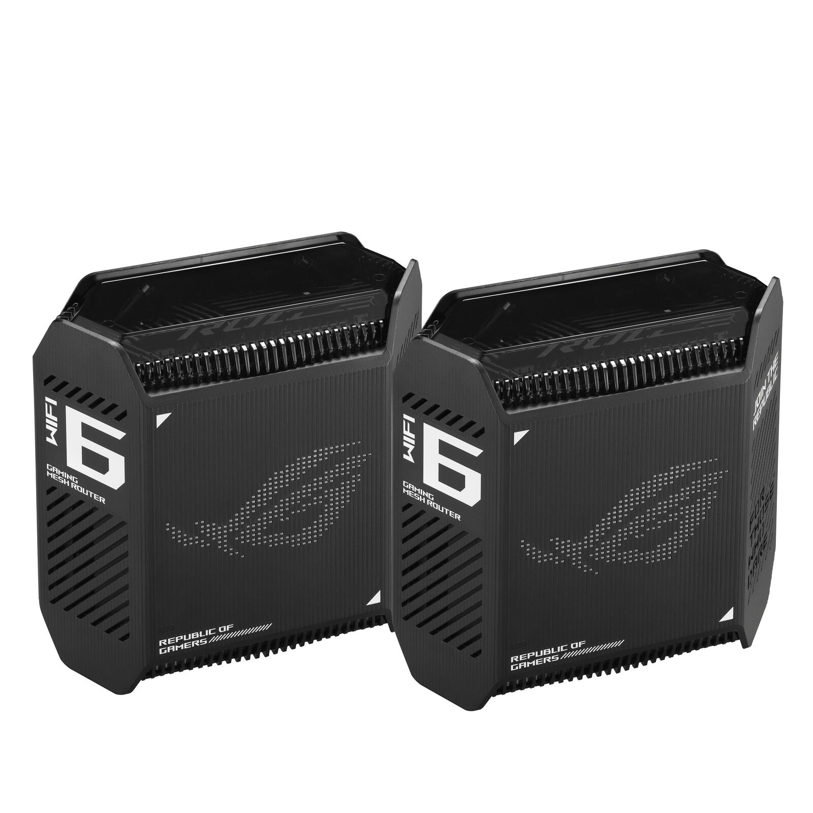 ASUS ROG Rapture GT6 AX10000 2er Set Tri-Band Gaming Mesh WiFi System kombinierbarer Router (Tethering als 4G und 5G Rou