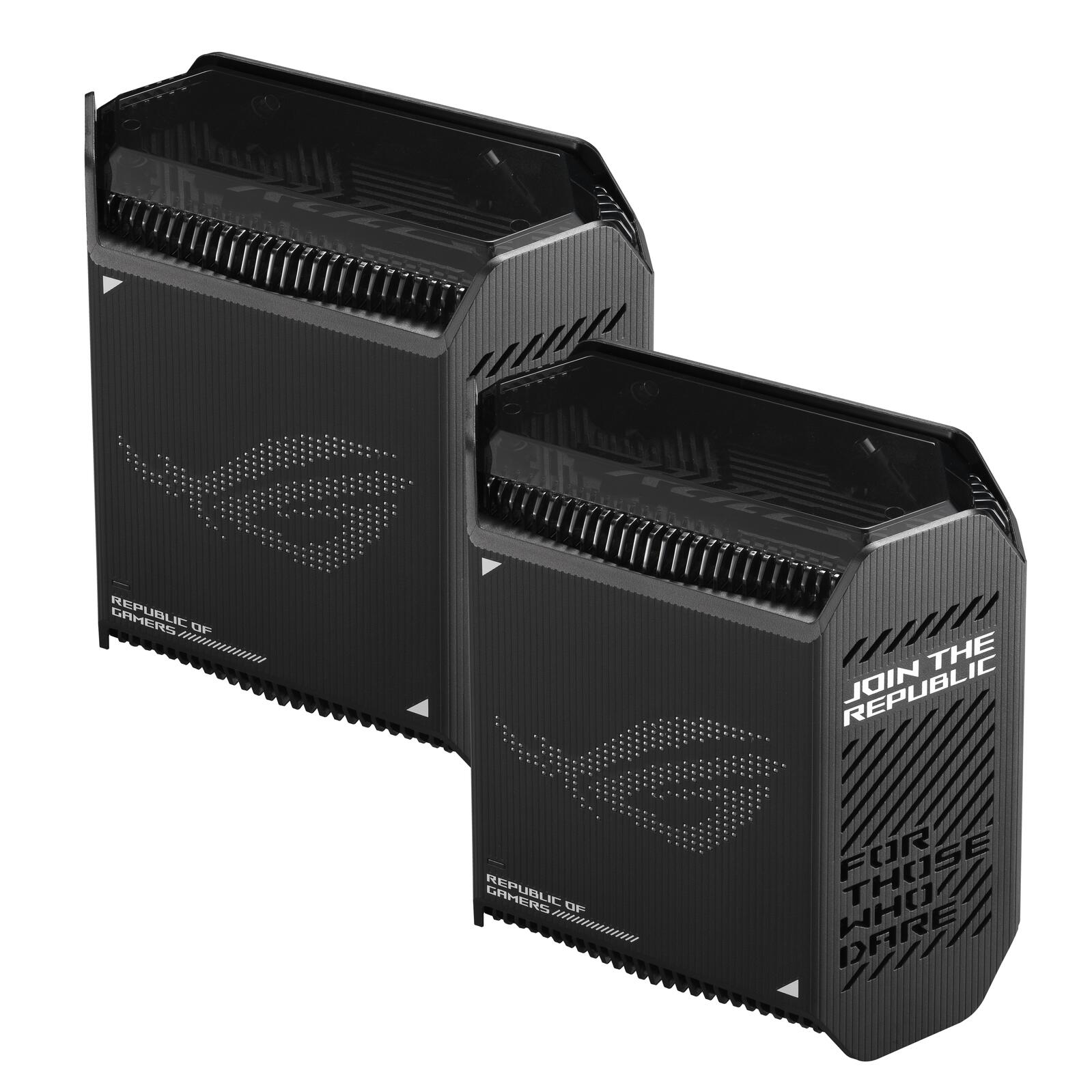 ASUS ROG Rapture GT6 AX10000 2er Set Tri-Band Gaming Mesh WiFi System kombinierbarer Router (Tethering als 4G und 5G Rou