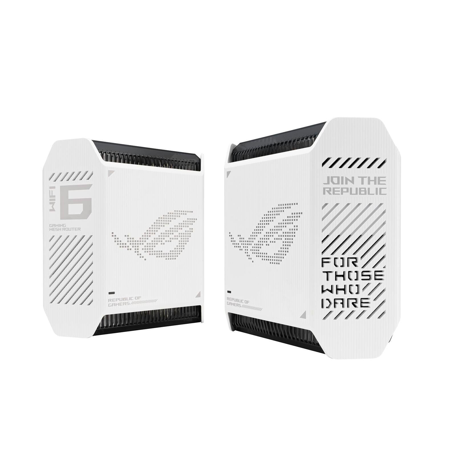 ASUS ROG Rapture GT6 AX10000 2er Set Tri-Band Gaming Mesh WiFi System kombinierbarer Router (Tethering als 4G und 5G Rou