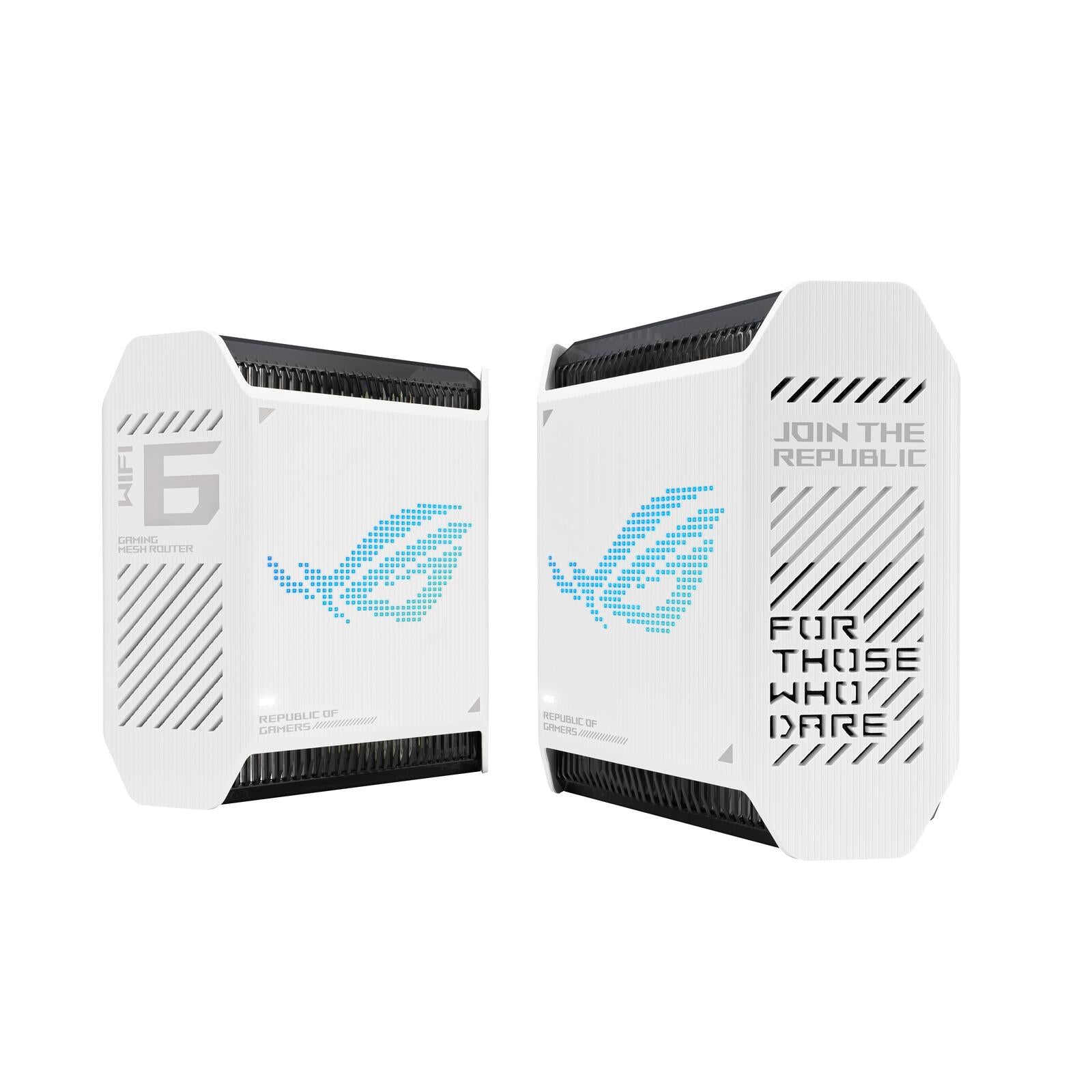 ASUS ROG Rapture GT6 AX10000 2er Set Tri-Band Gaming Mesh WiFi System kombinierbarer Router (Tethering als 4G und 5G Rou