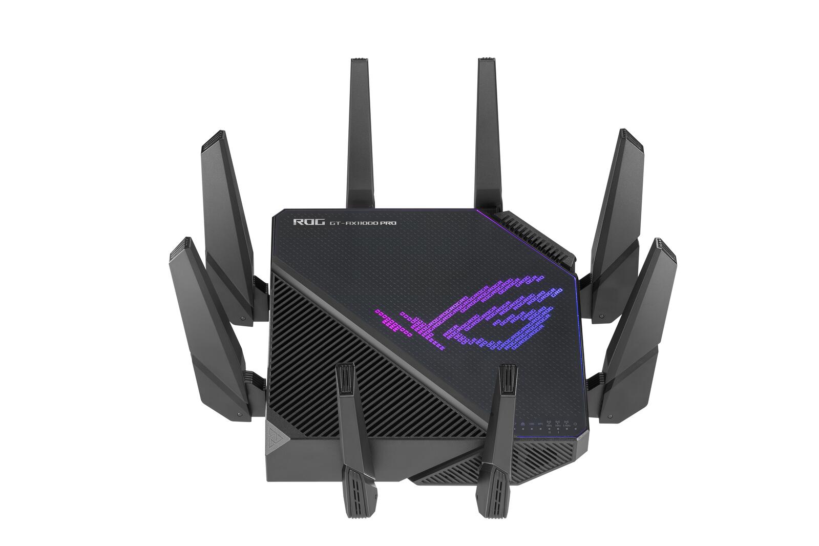 ROG Rapture GT-AX11000 Pro Tri-Band WLAN Gaming kombinierbarer Router (Tethering als 4G und 5G Router-Ersatz, WiFi 6, 2,
