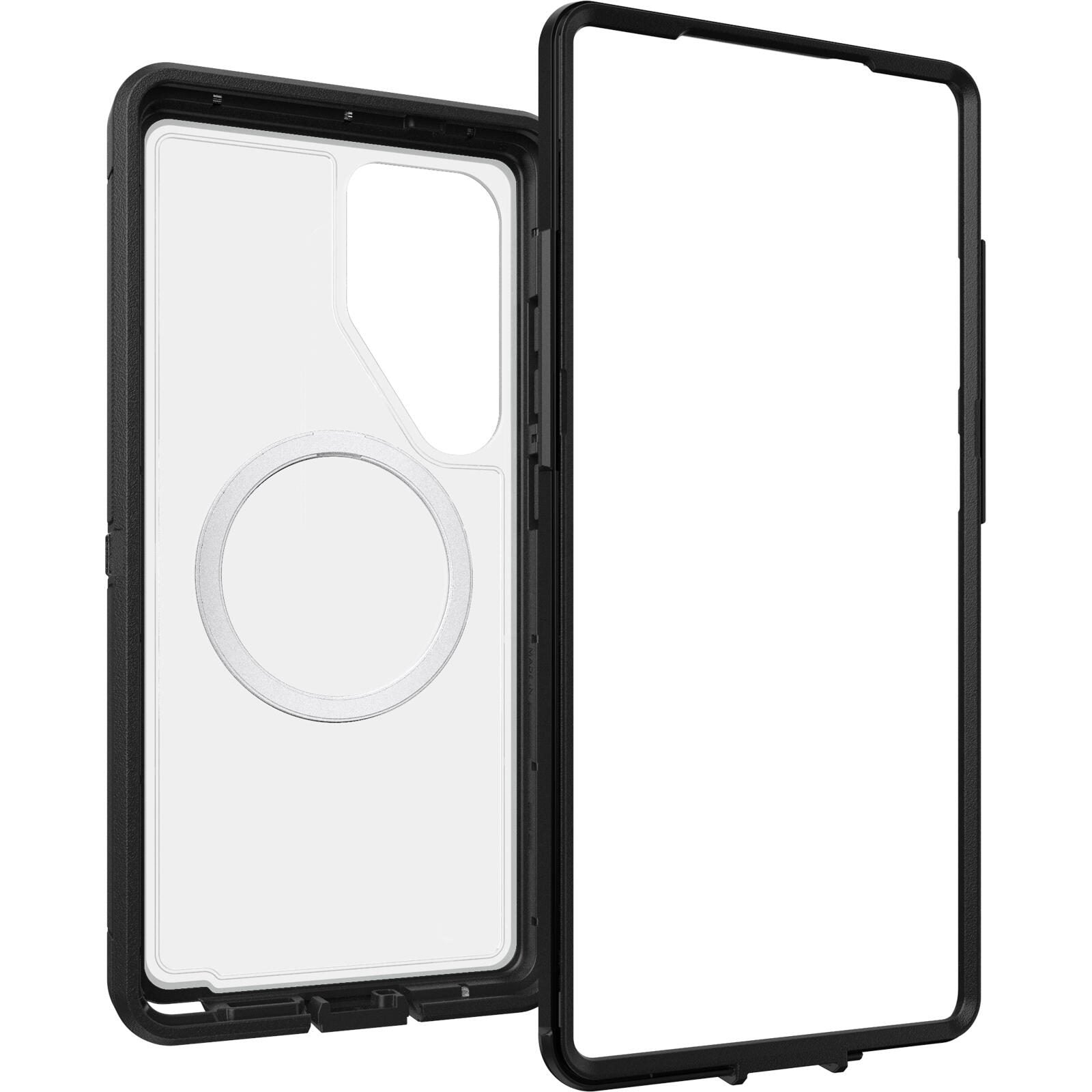 OtterBox Defender XT Clear Magnets Schutzhülle für Samsung Galaxy S25 Ultra Dark Side - clear/black