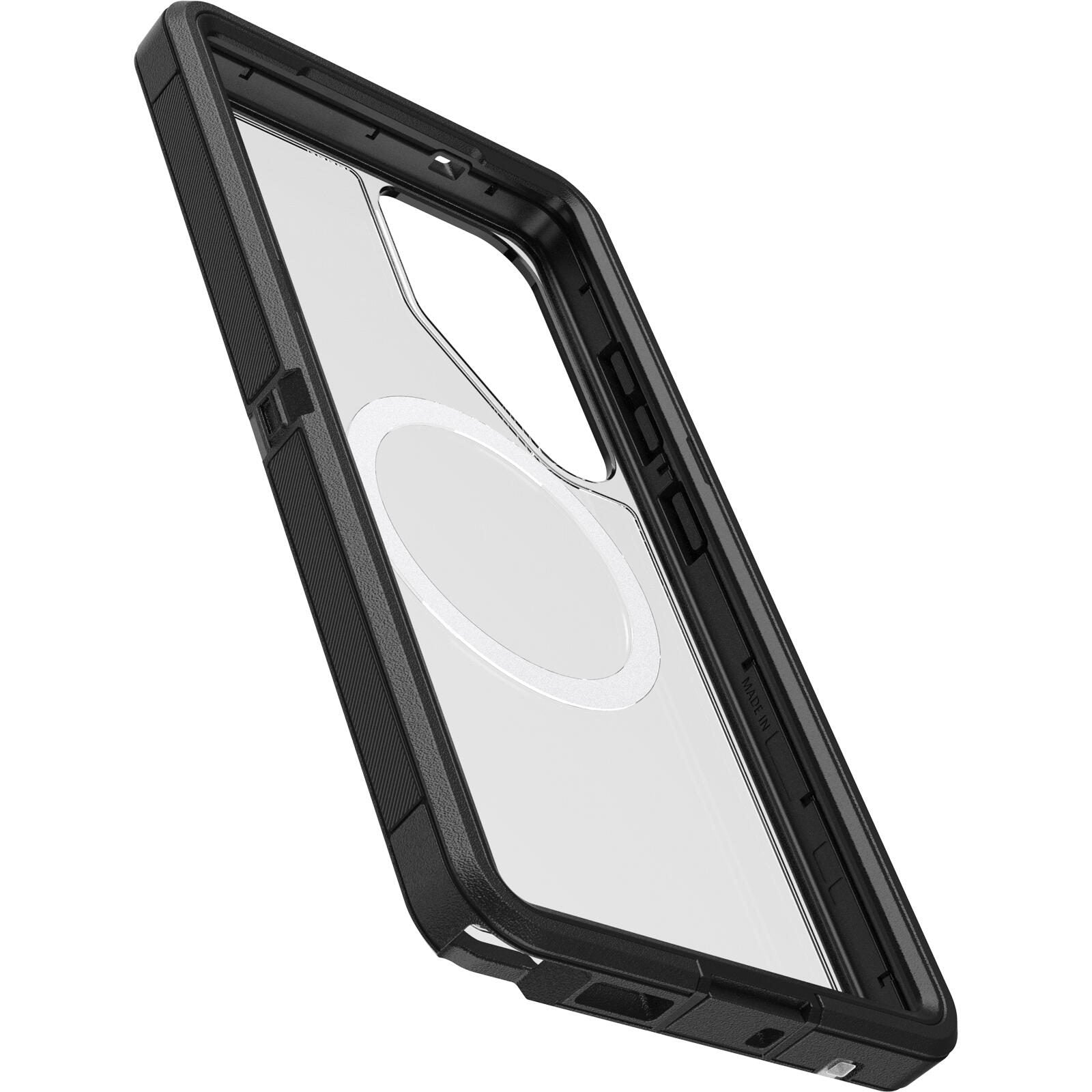 OtterBox Defender XT Clear Magnets Schutzhülle für Samsung Galaxy S25 Ultra Dark Side - clear/black