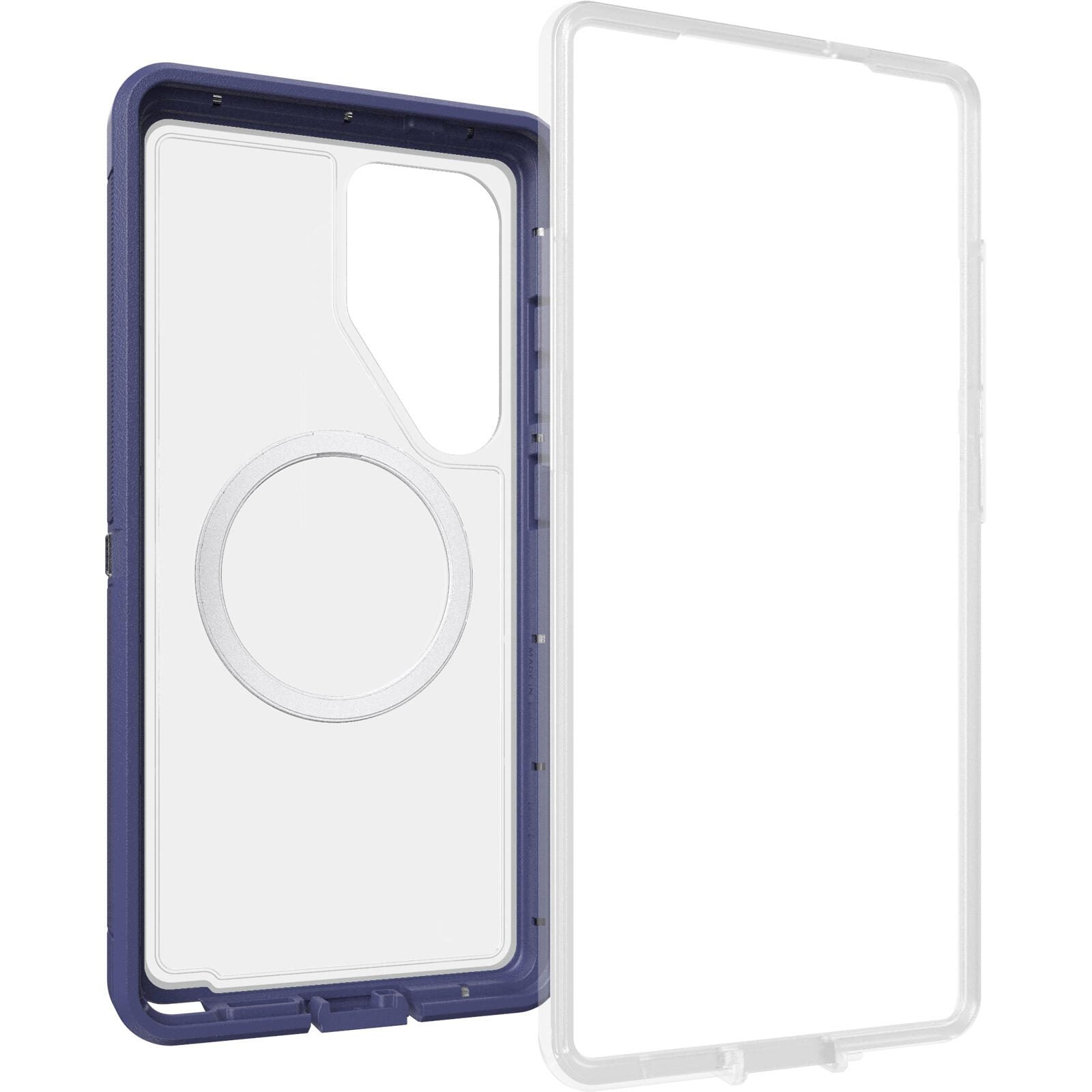 OtterBox Defender XT Clear Magnets Schutzhülle für Samsung Galaxy S25 Ultra Violet Thunder - clear/purple