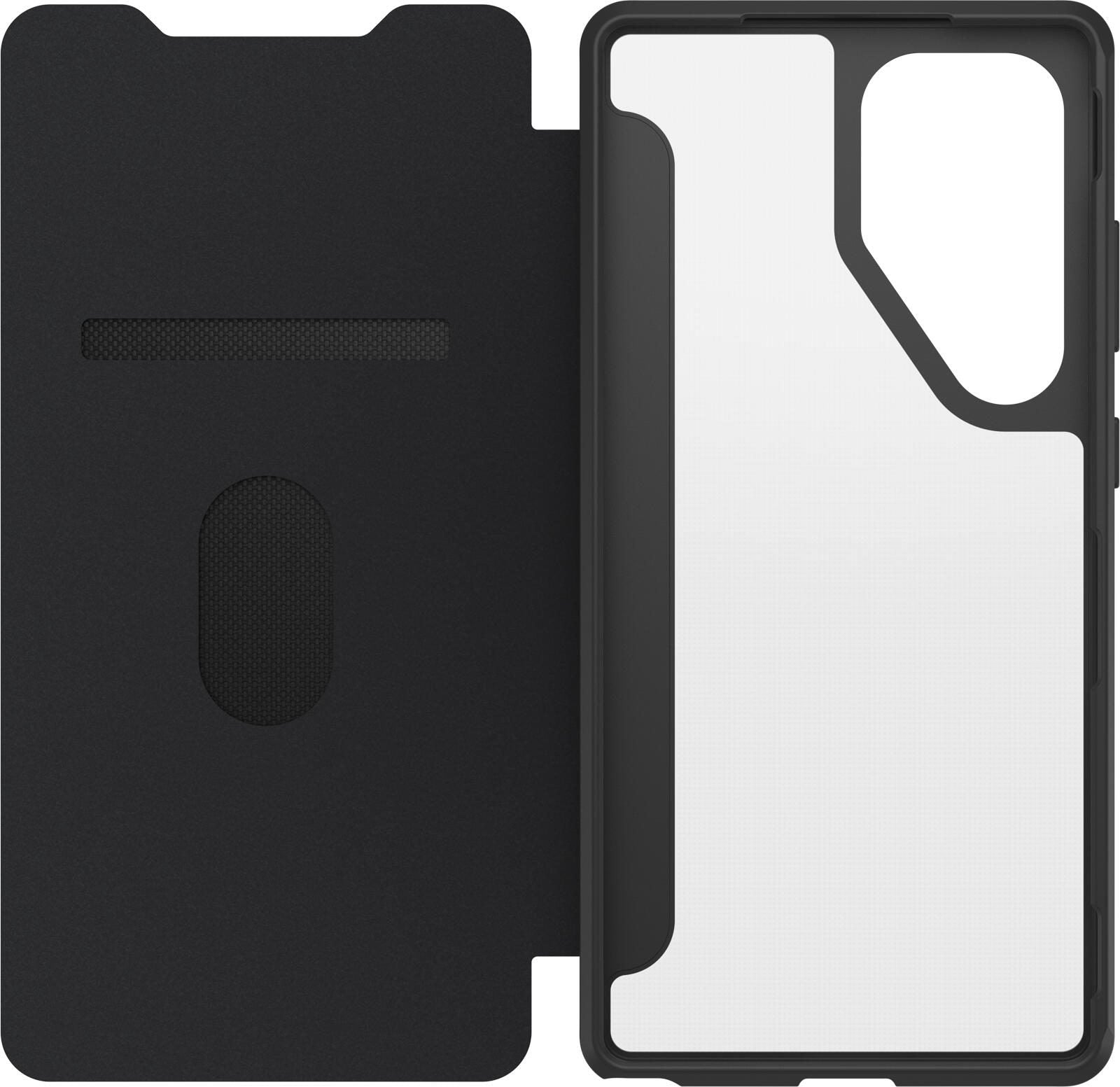 OtterBox React Folio Schutzhülle für Samsung Galaxy S25 Ultra Black Crystal - clear/black