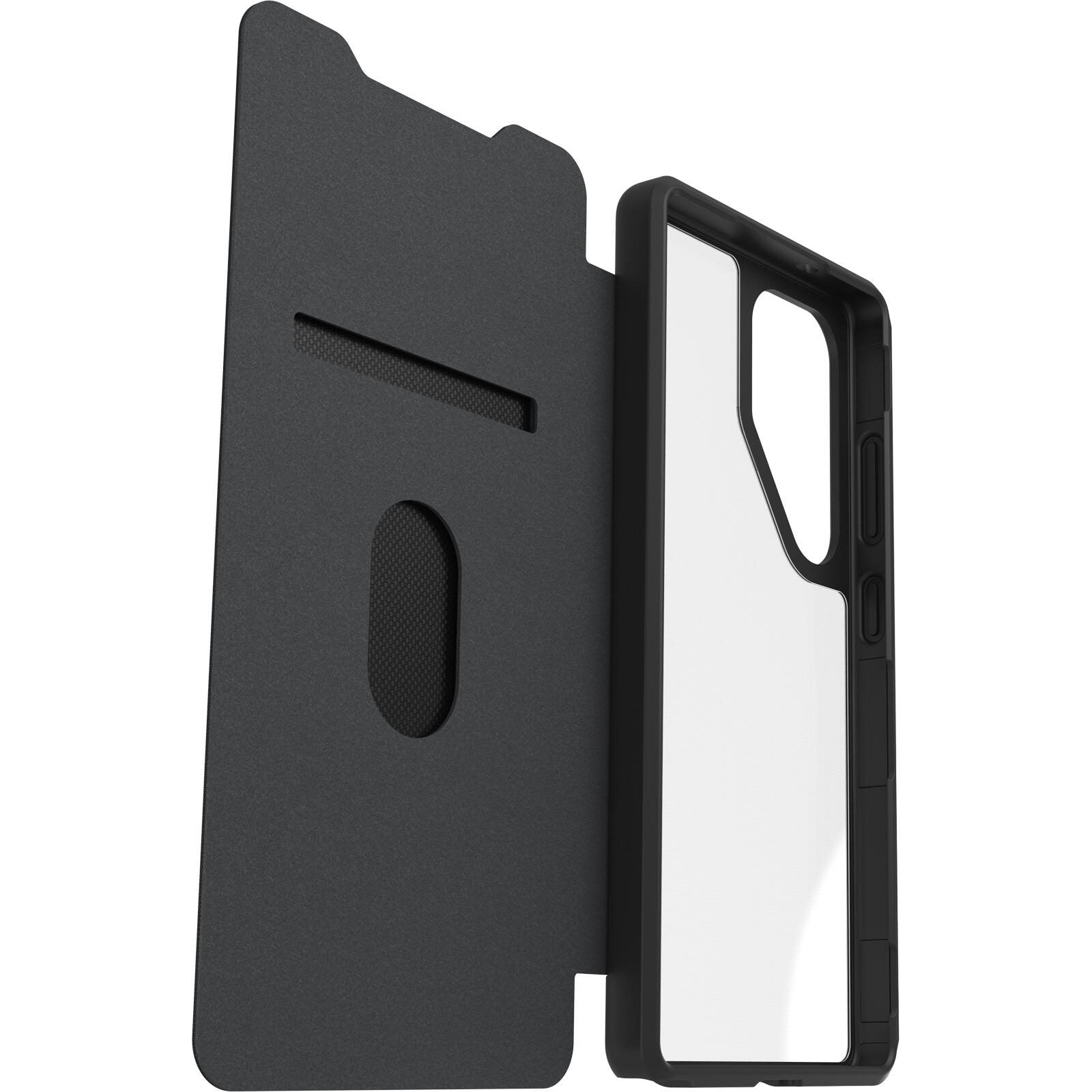 OtterBox React Folio Schutzhülle für Samsung Galaxy S25 Ultra Black Crystal - clear/black