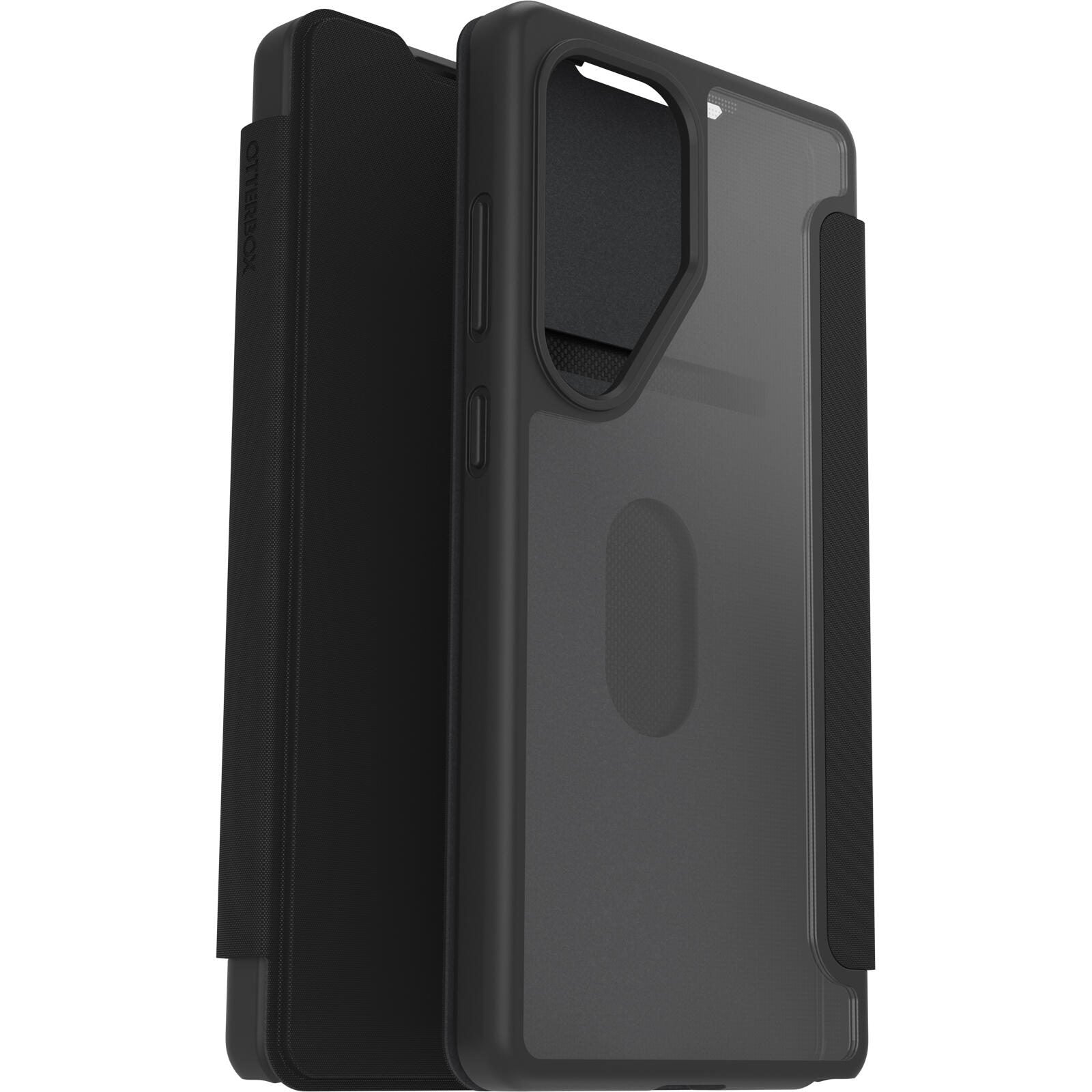 OtterBox React Folio Schutzhülle für Samsung Galaxy S25 Ultra Black Crystal - clear/black