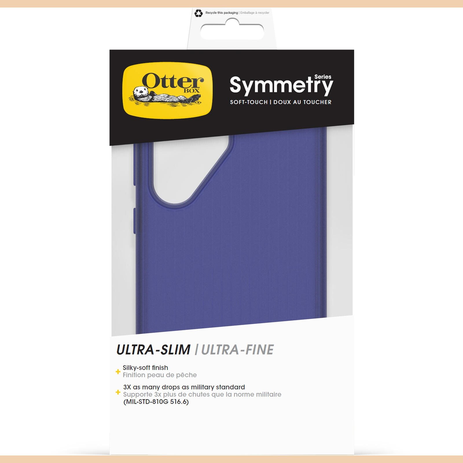 OtterBox Symmetry Soft-Touch Schutzhülle für Samsung Galaxy S25 Ultra Craft Blue - blue/purple