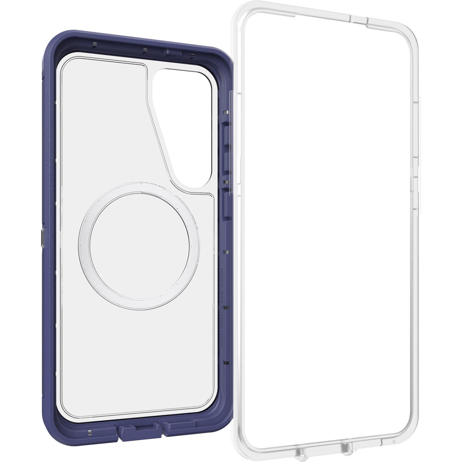 OtterBox Defender XT Clear Magnets Schutzhülle für Samsung Galaxy S25+ Violet Thunder - clear/purple