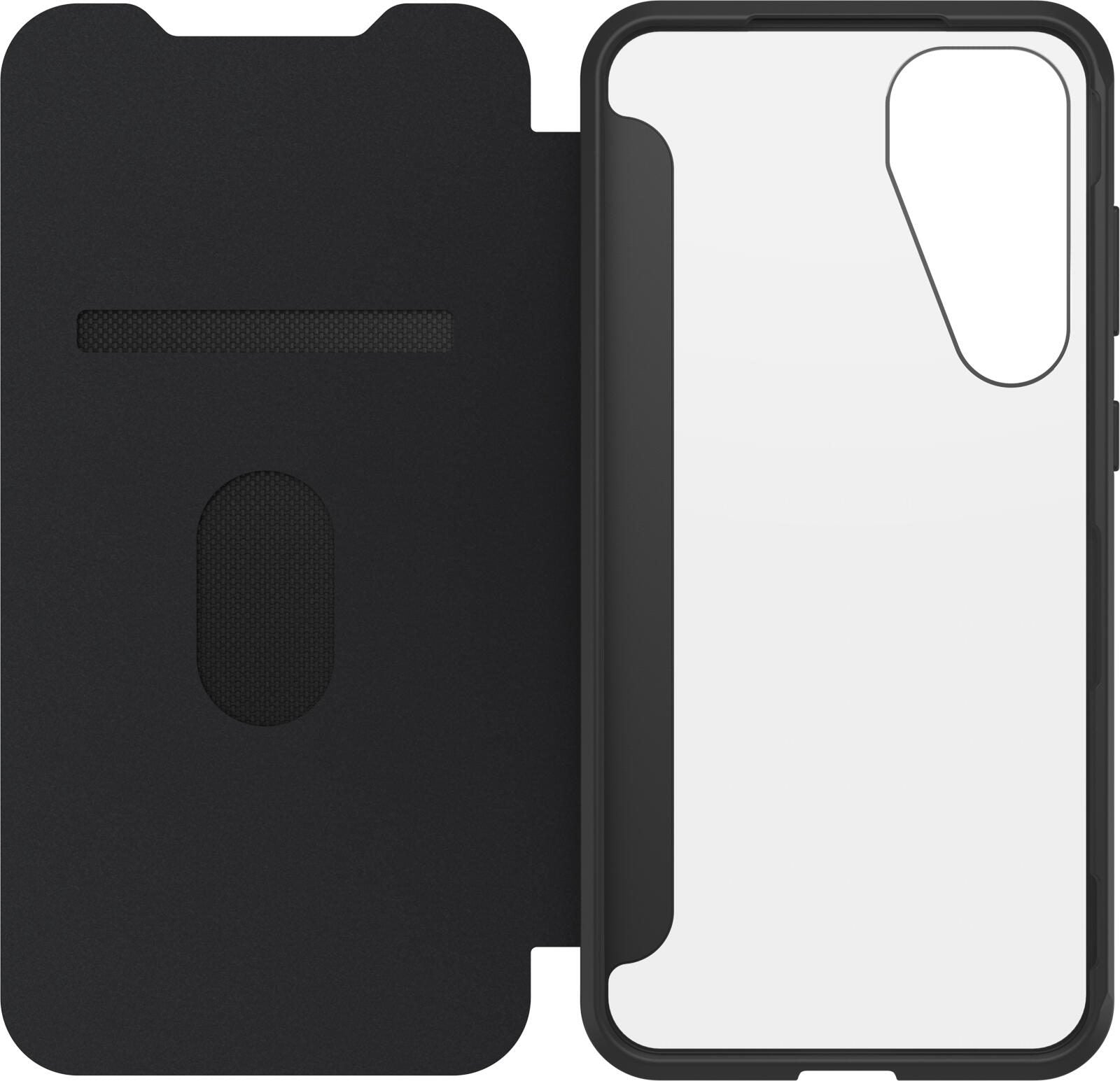 OtterBox React Folio Schutzhülle für Samsung Galaxy S25+ Black Crystal - clear/black